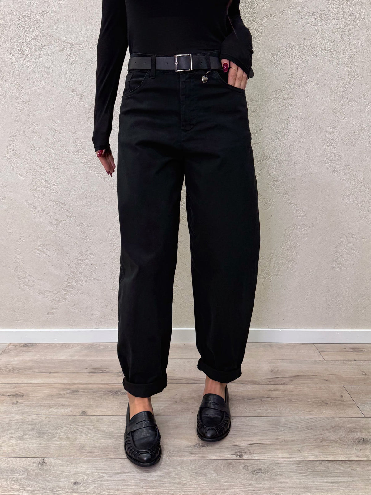 Pantalone Cuoricino in cotone a ovetto
