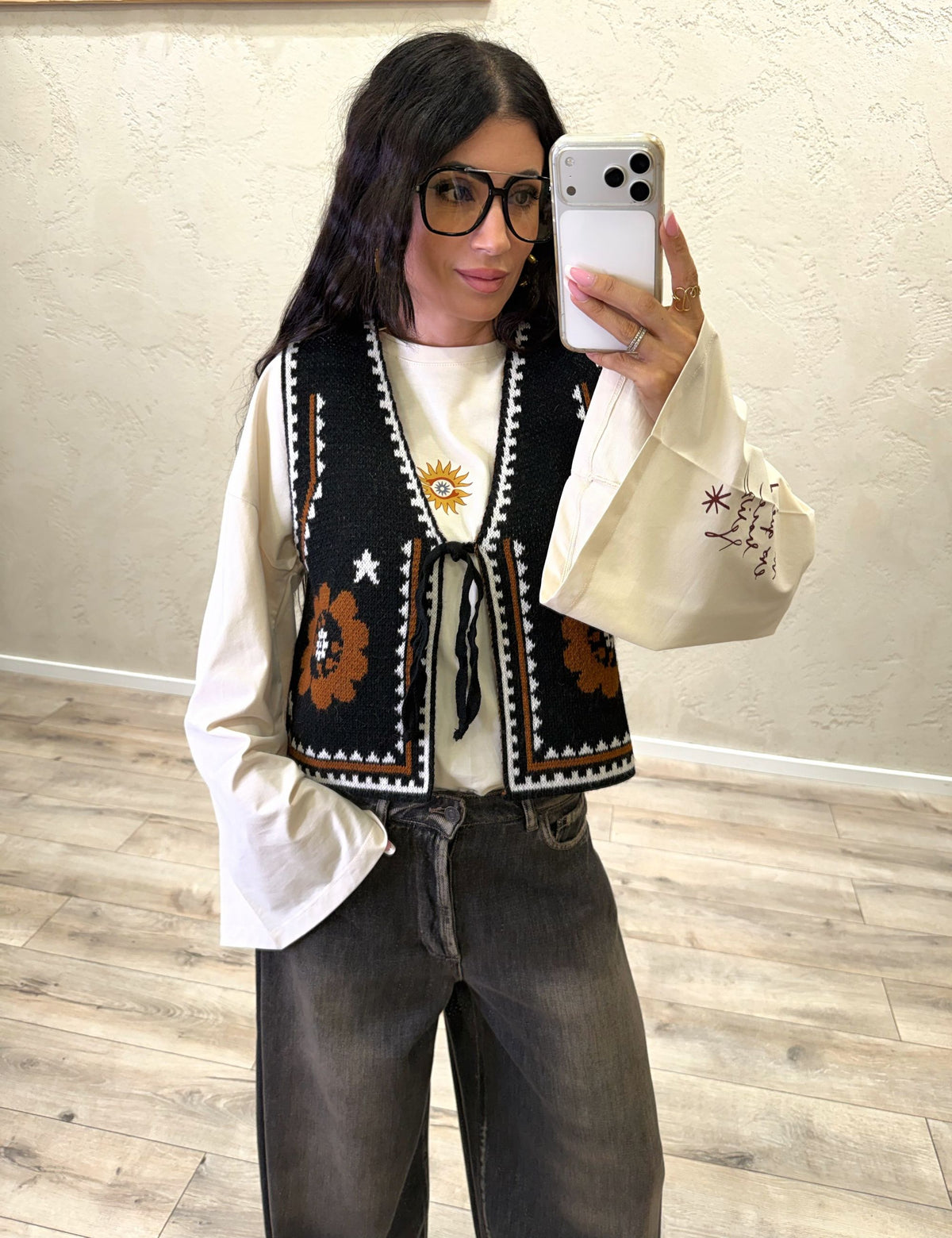 Gilet "Ecuador" in misto lana e alpaca