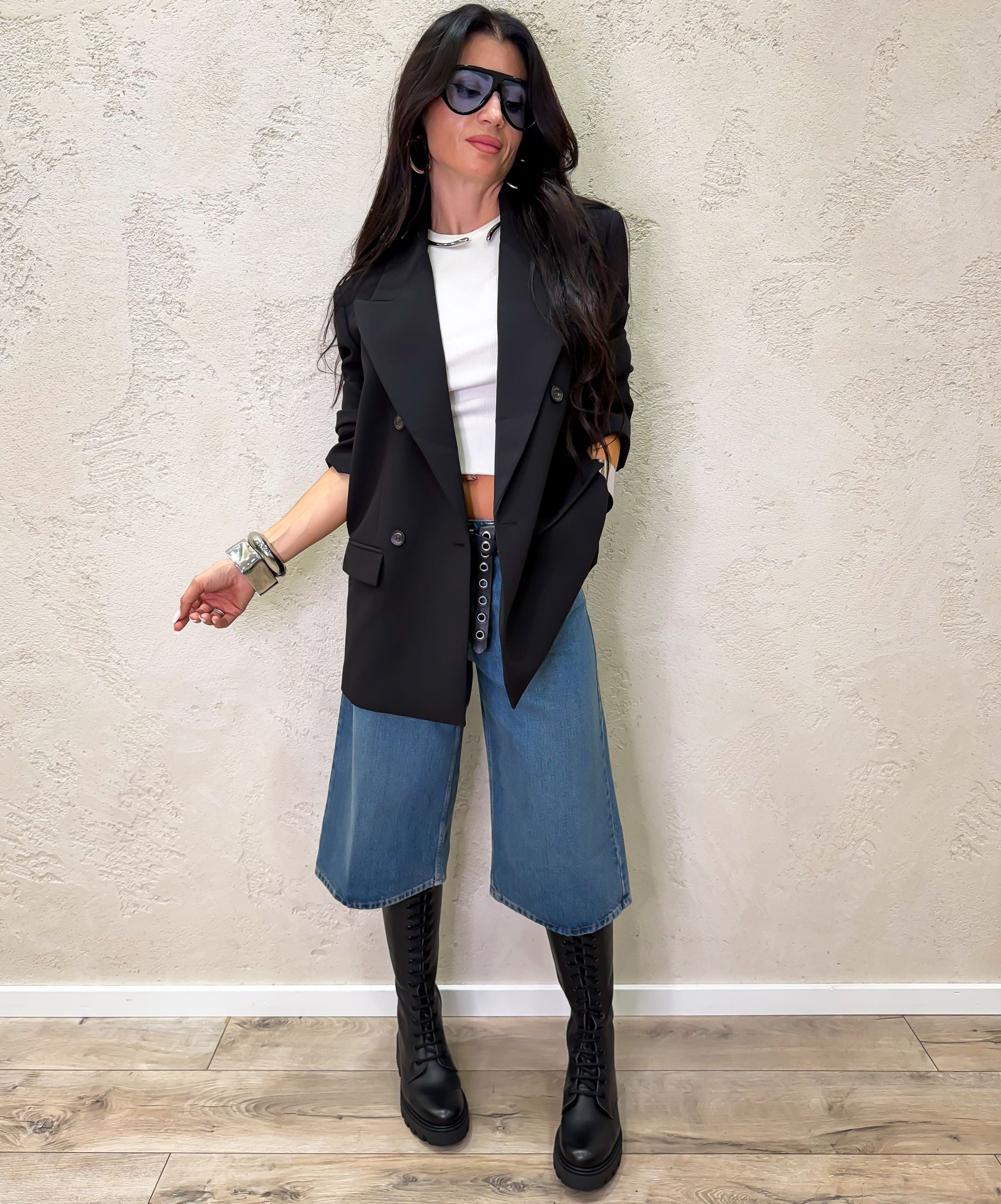 Giacca oversize doppiopetto