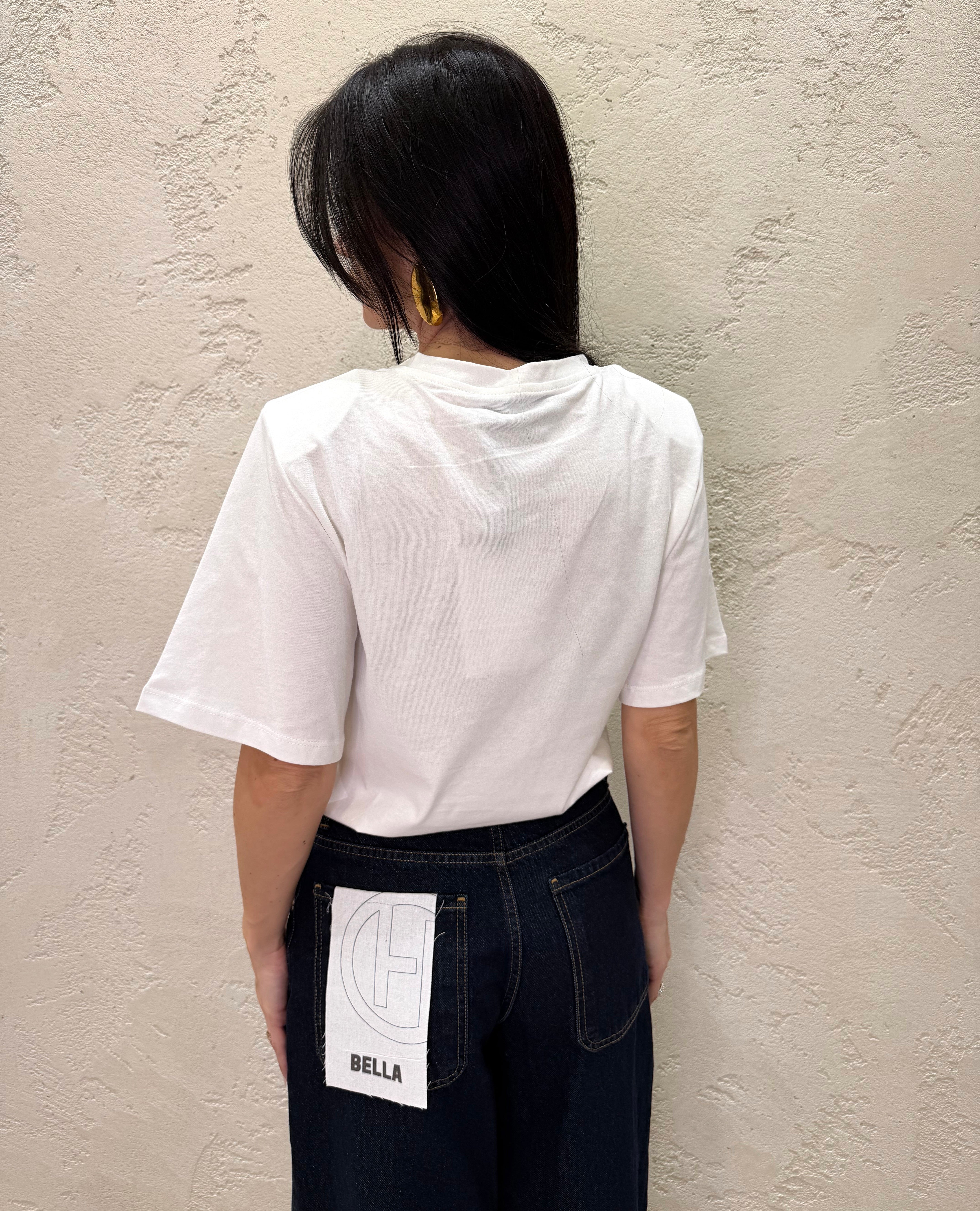 maglia body con spalline imbottite MMI-Q113 PANNA HAVEONE 