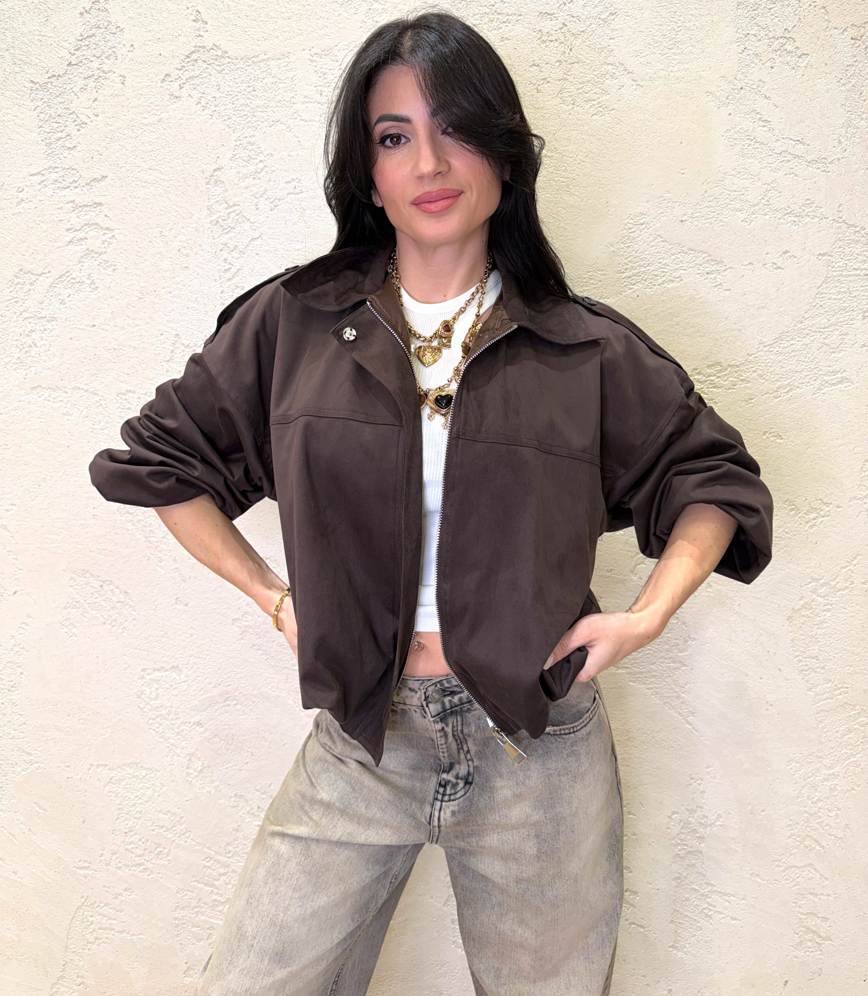 bomber in ecodainetto J4005MT879 MORO SUSY MIX 