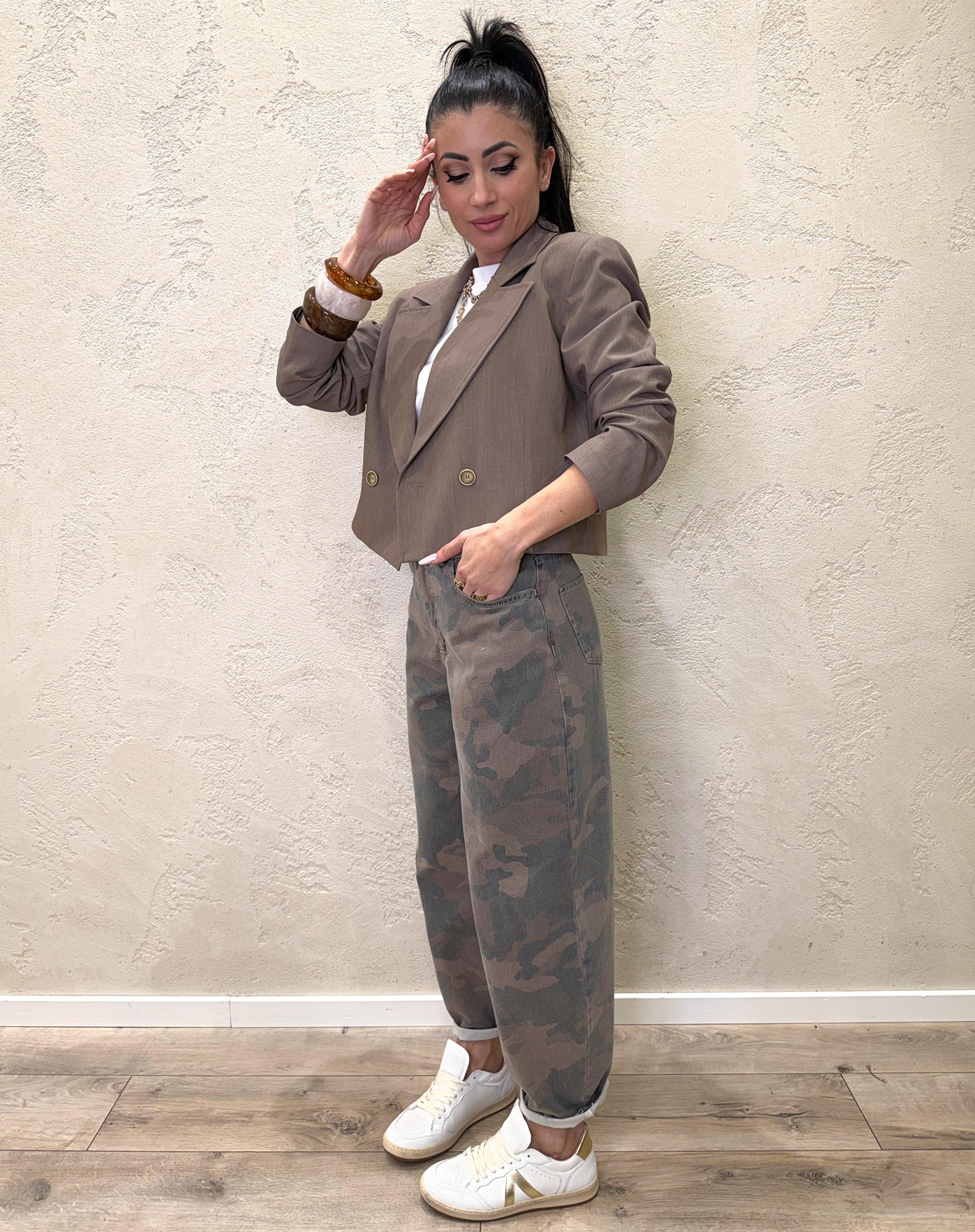 jeans modello balloon camouflage JSUSY92 CAMOUFLAGE SUSY MIX 