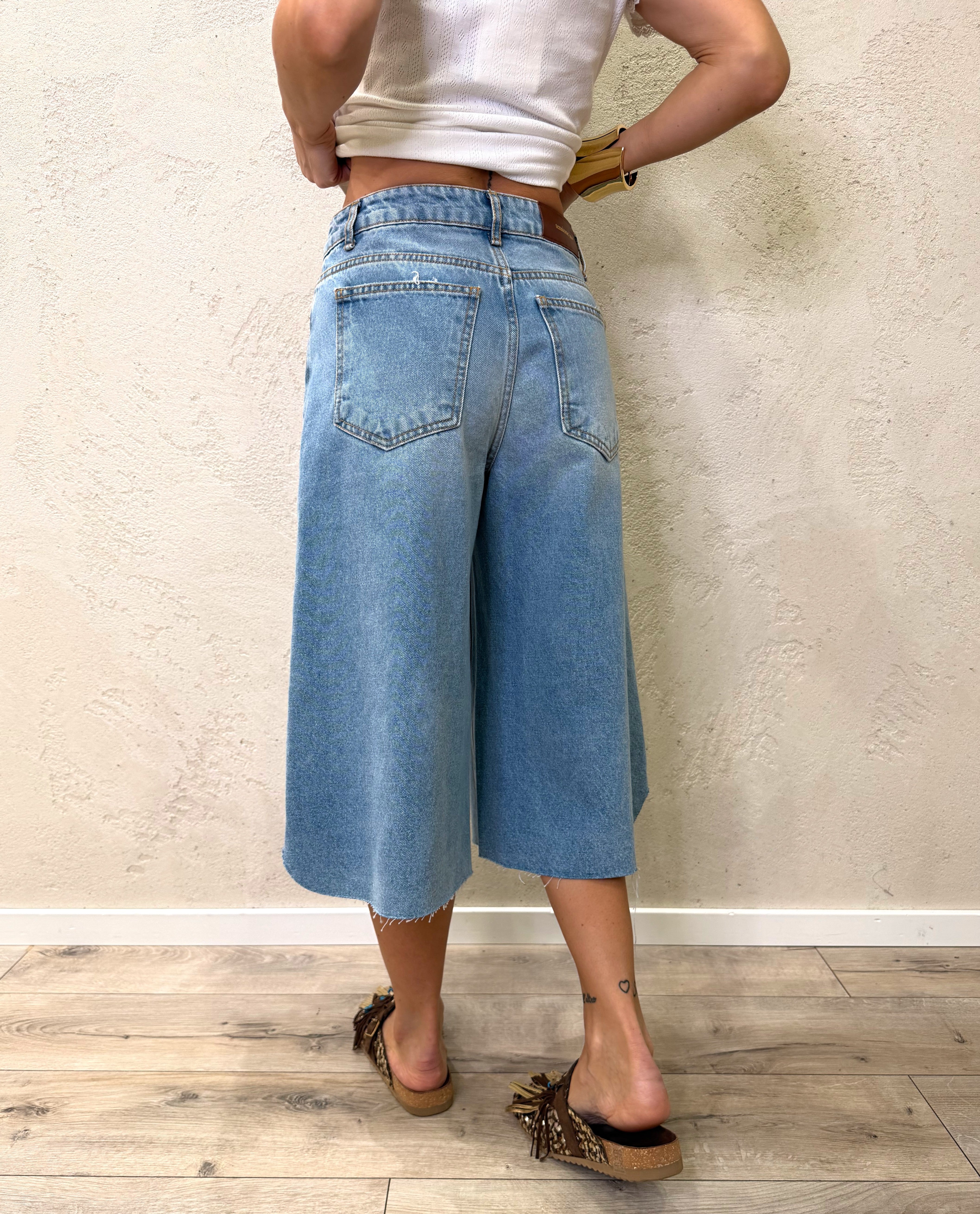 maxi bermuda vintage washed CJ12730 DENIM TENSIONE IN 