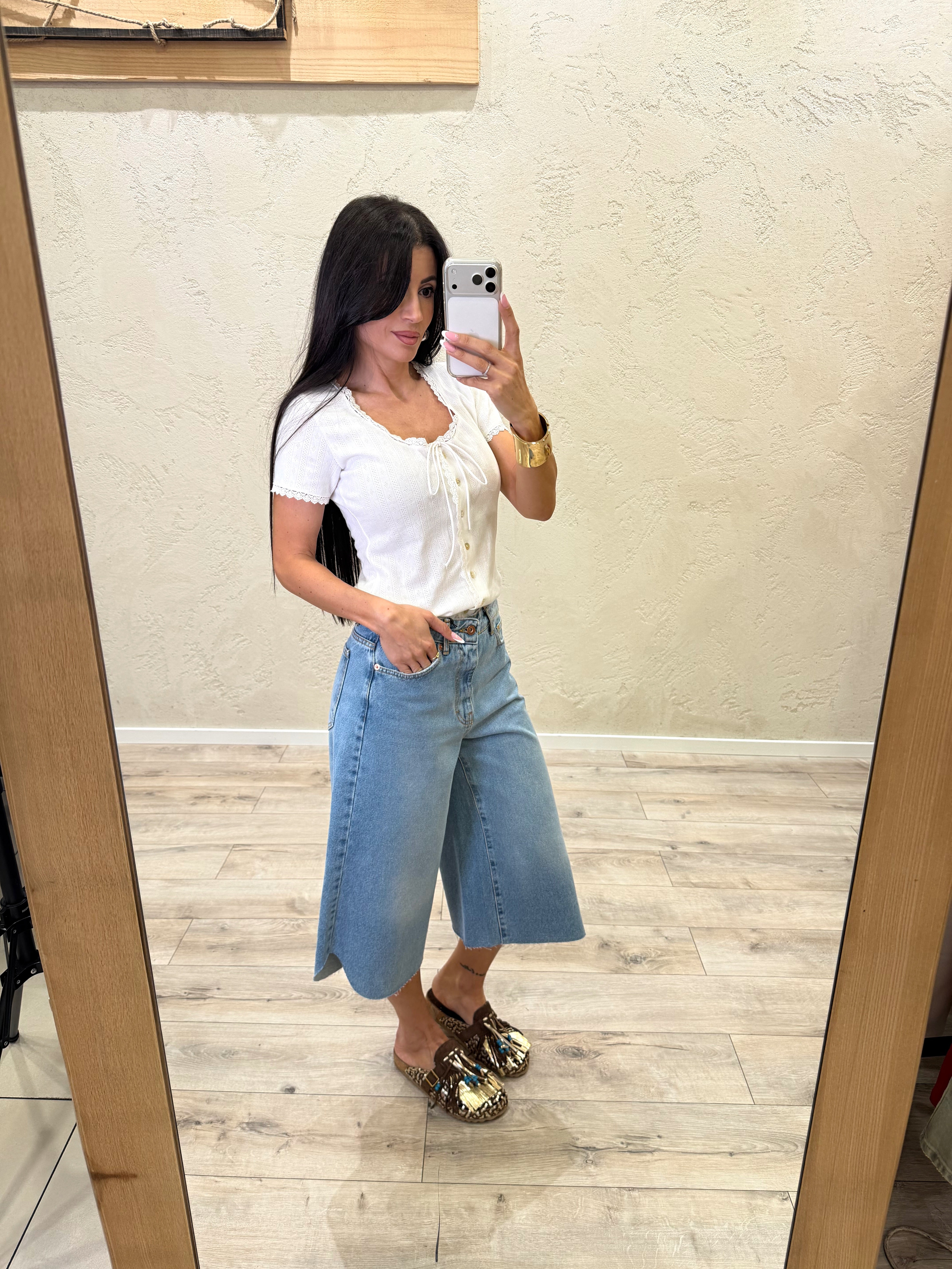 maxi bermuda vintage washed CJ12730 DENIM TENSIONE IN 