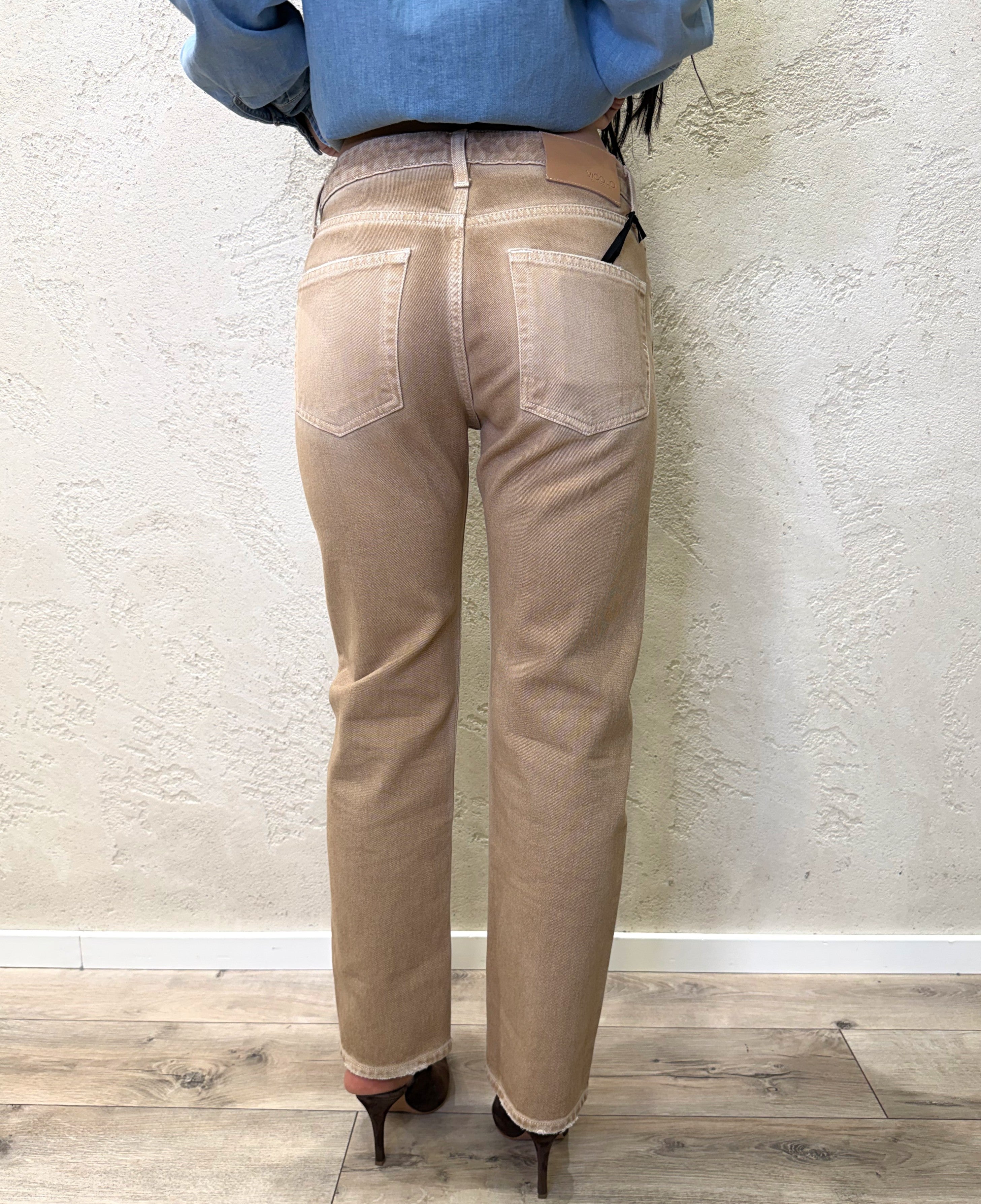 jeans modello zoe a sigaretta DAB5112 SABBIA VICOLO 