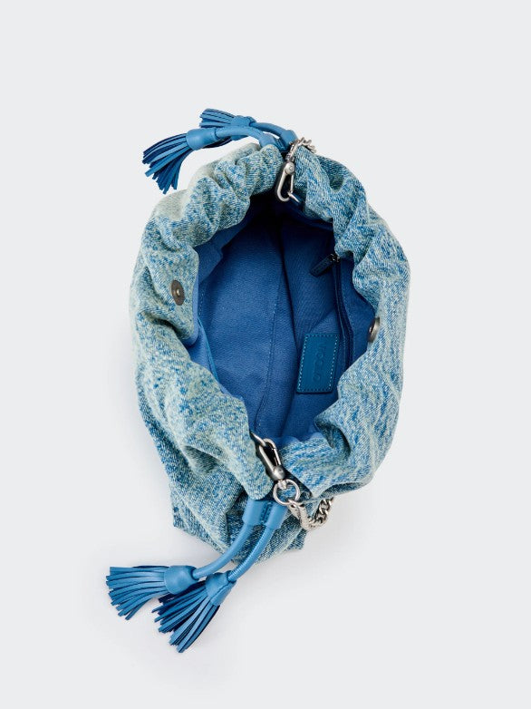 borsa tassel bag denim XAB0017 DENIM VICOLO 