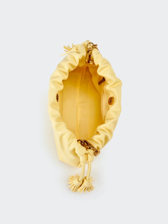 borsa tassel piccola in ecopelle XAB0035 GIALLO VICOLO 