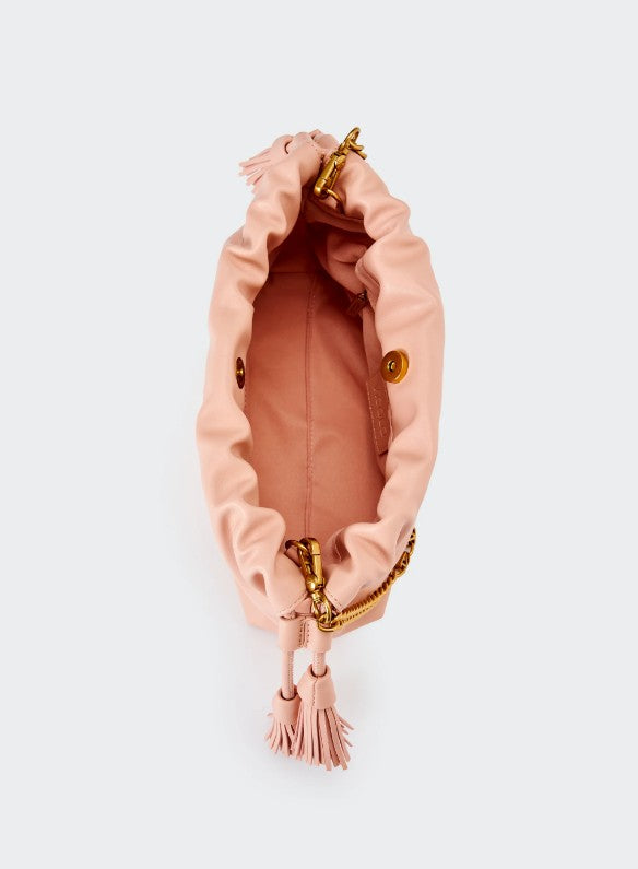 borsa tassel piccola in ecopelle XAB0035 ROSA VICOLO 