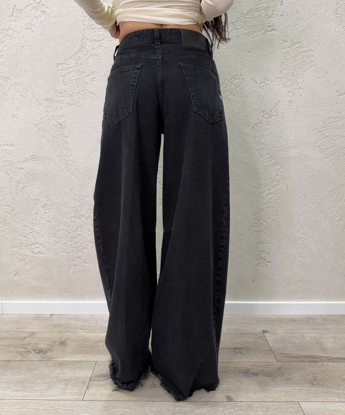 Jeans "Maite" in denim nero