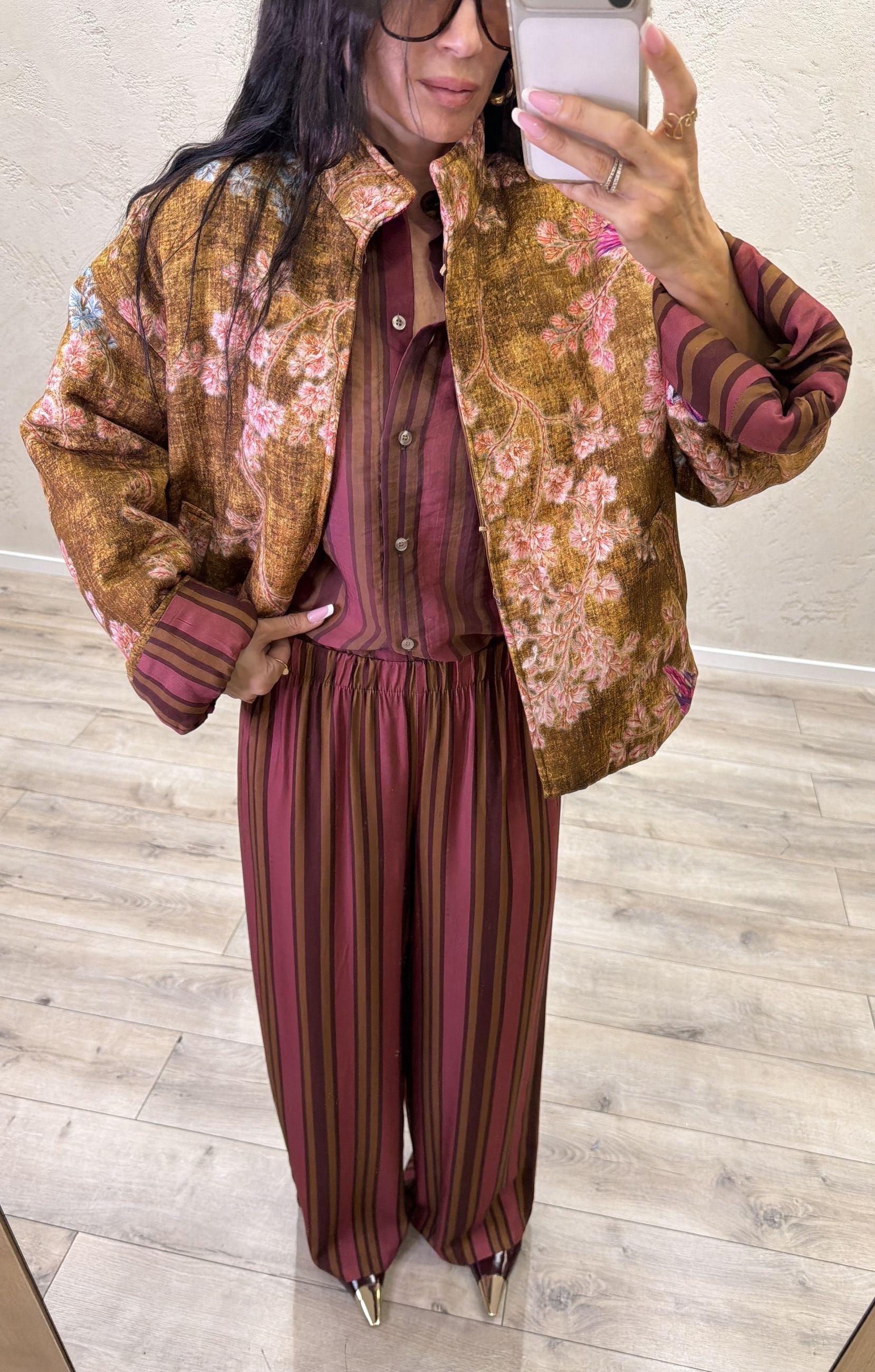 Bomber kimono "Nomad" pappagallo