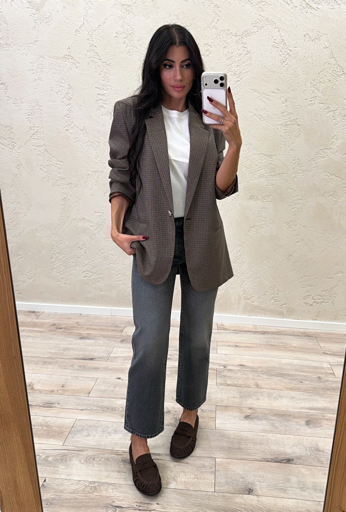 Blazer over "Margot" in pied de poule