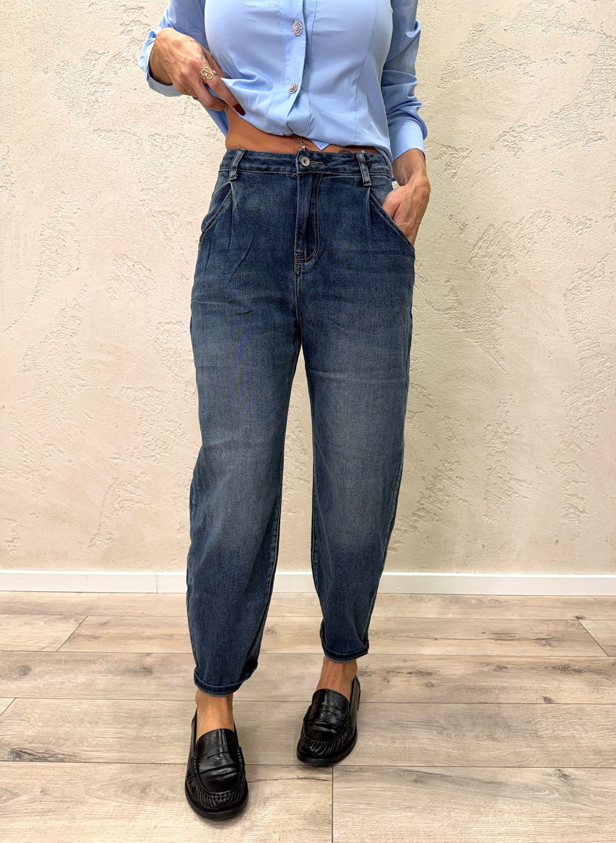 Jeans elasticizzato "Eva" balloon fit