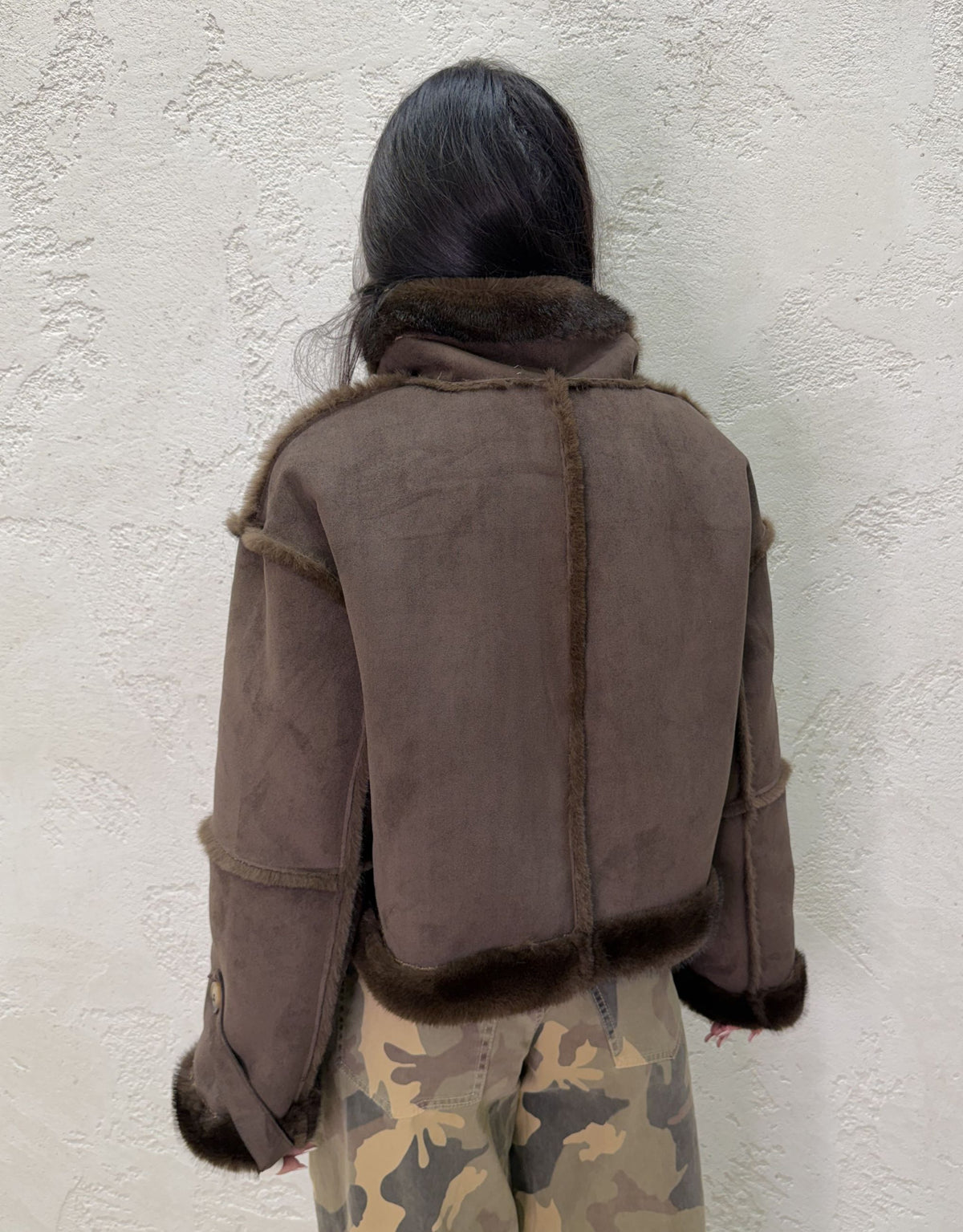 Montone "Aviator" con interno in pelliccia
