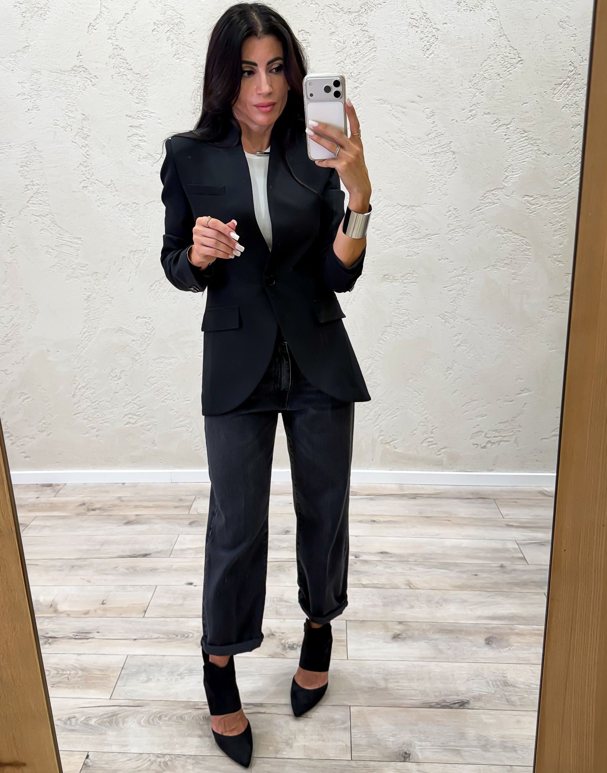 Blazer monopetto taglio sartoriale