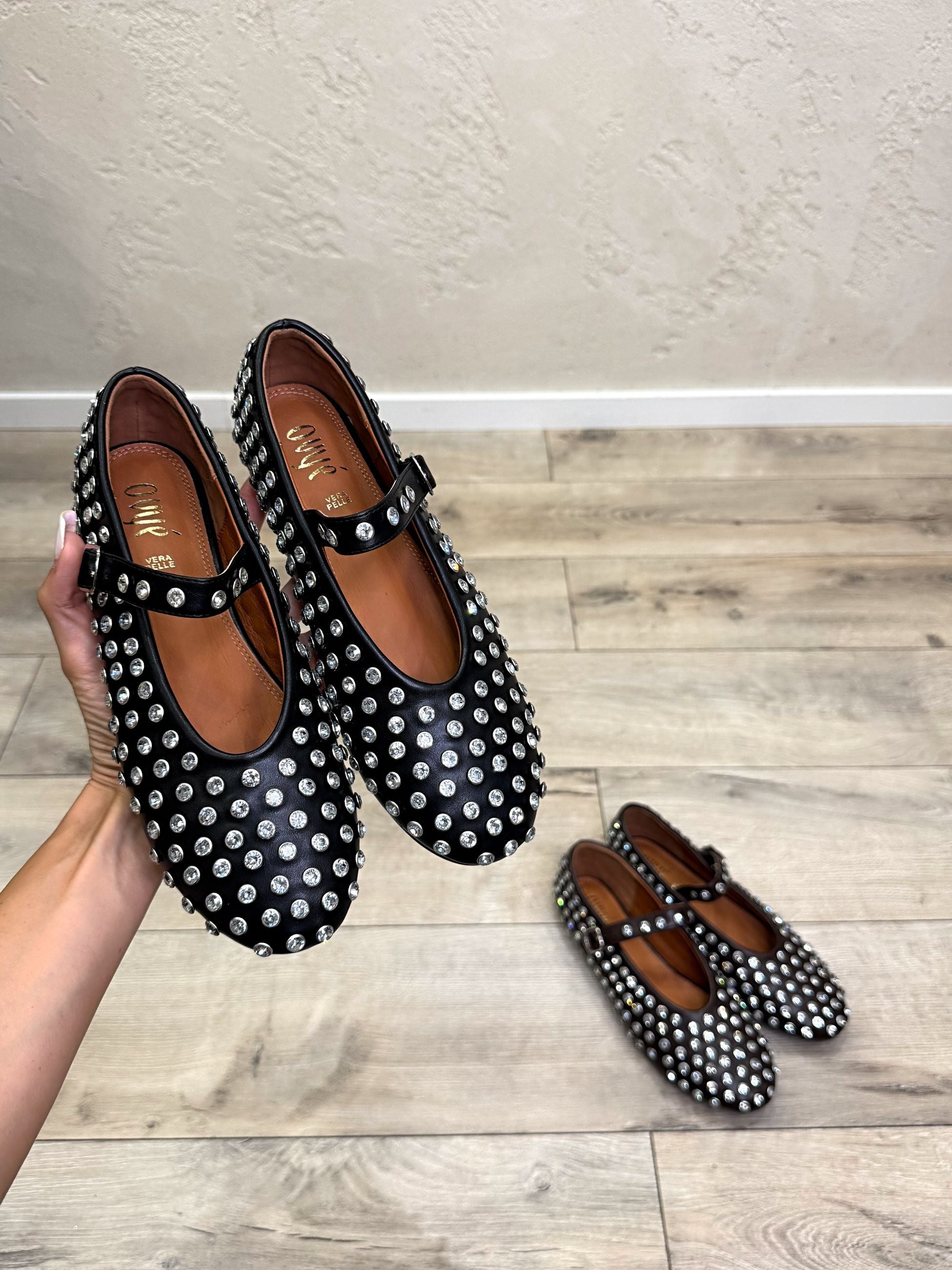 Ballerina "SHINE" con borchie gioiello
