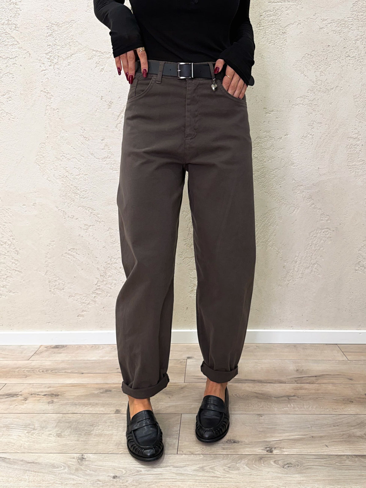 Pantalone Cuoricino in cotone a ovetto