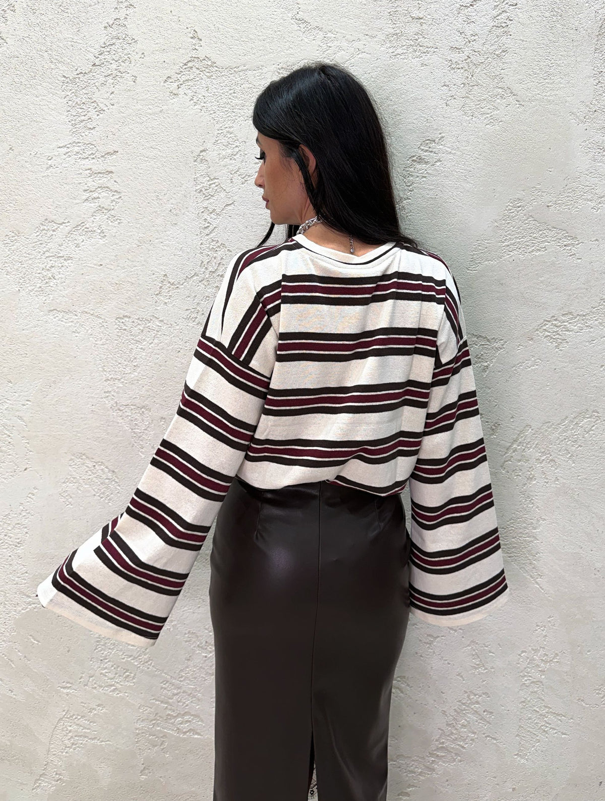 Maglia oversize a righe