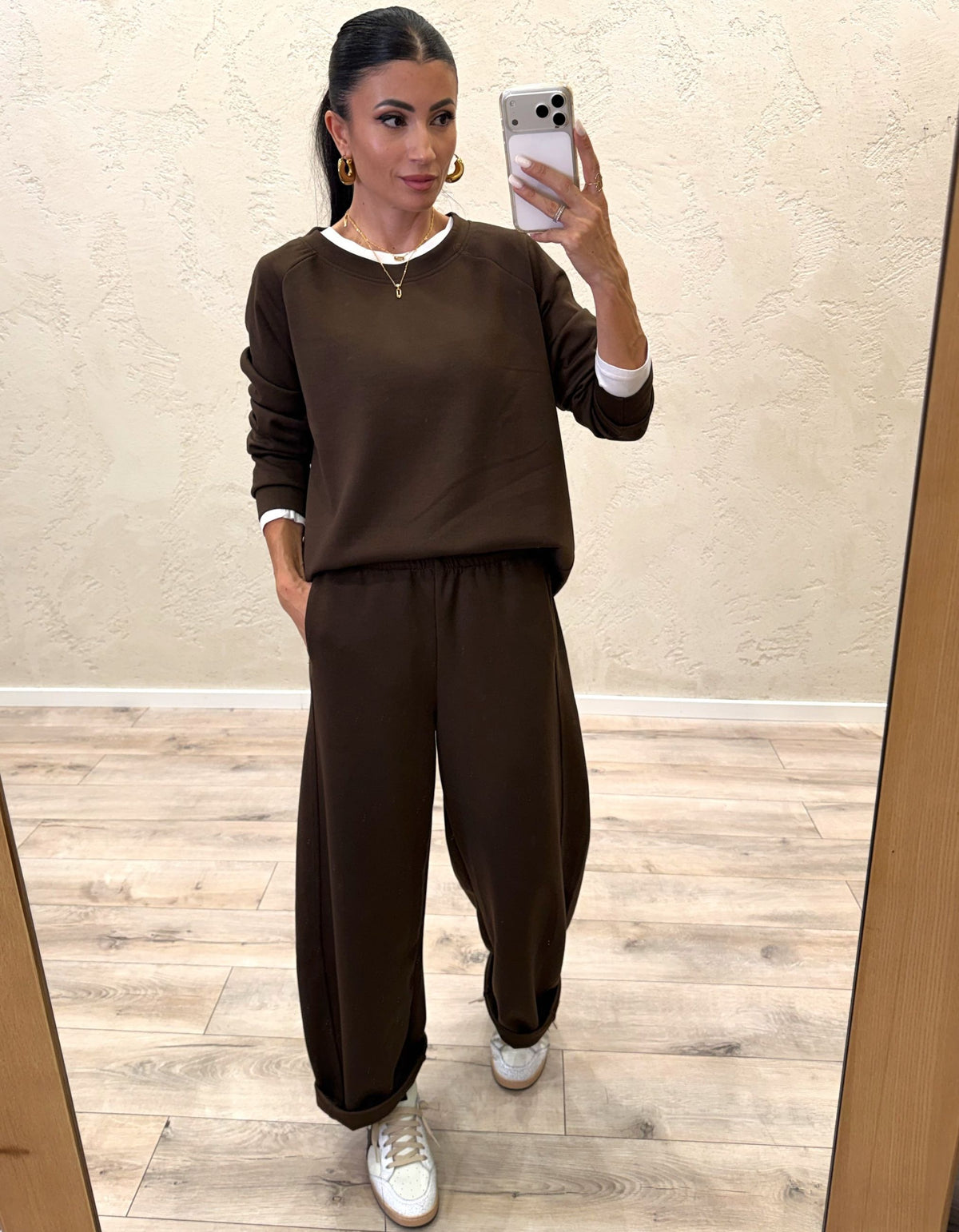 completo coordinato in felpa soft touch