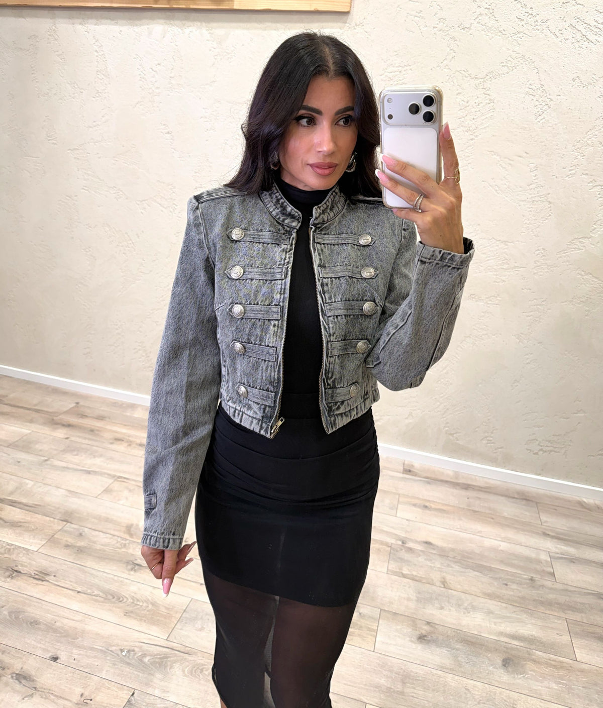 Giubbino jeans Napoleone