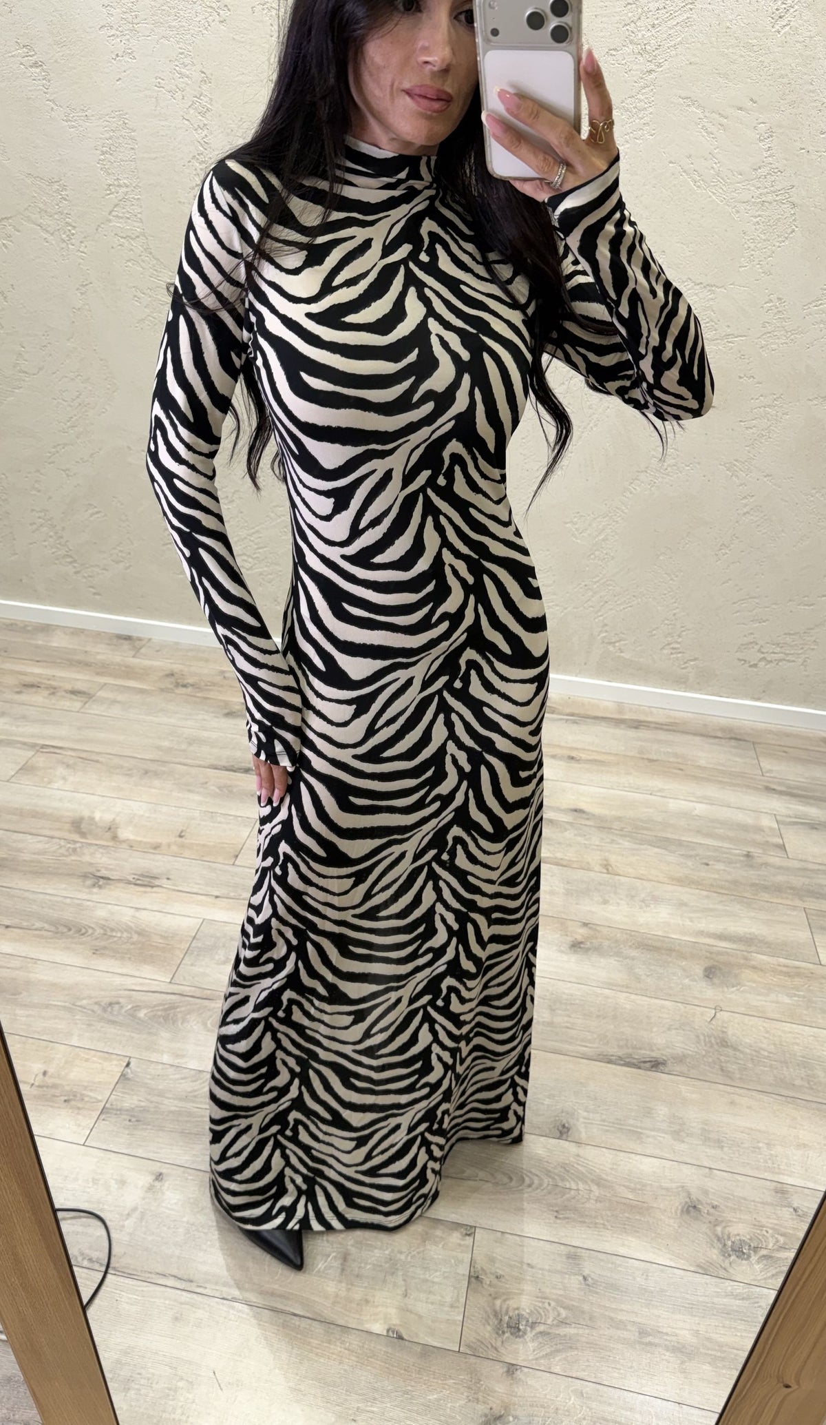 Abito lungo "Zebra"