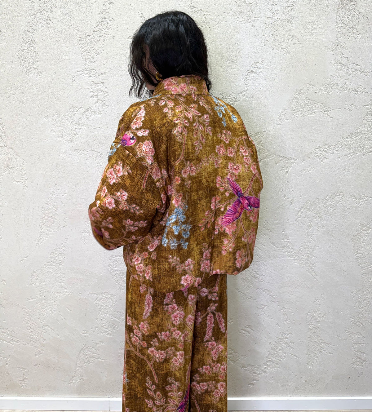 Bomber kimono "Nomad" pappagallo