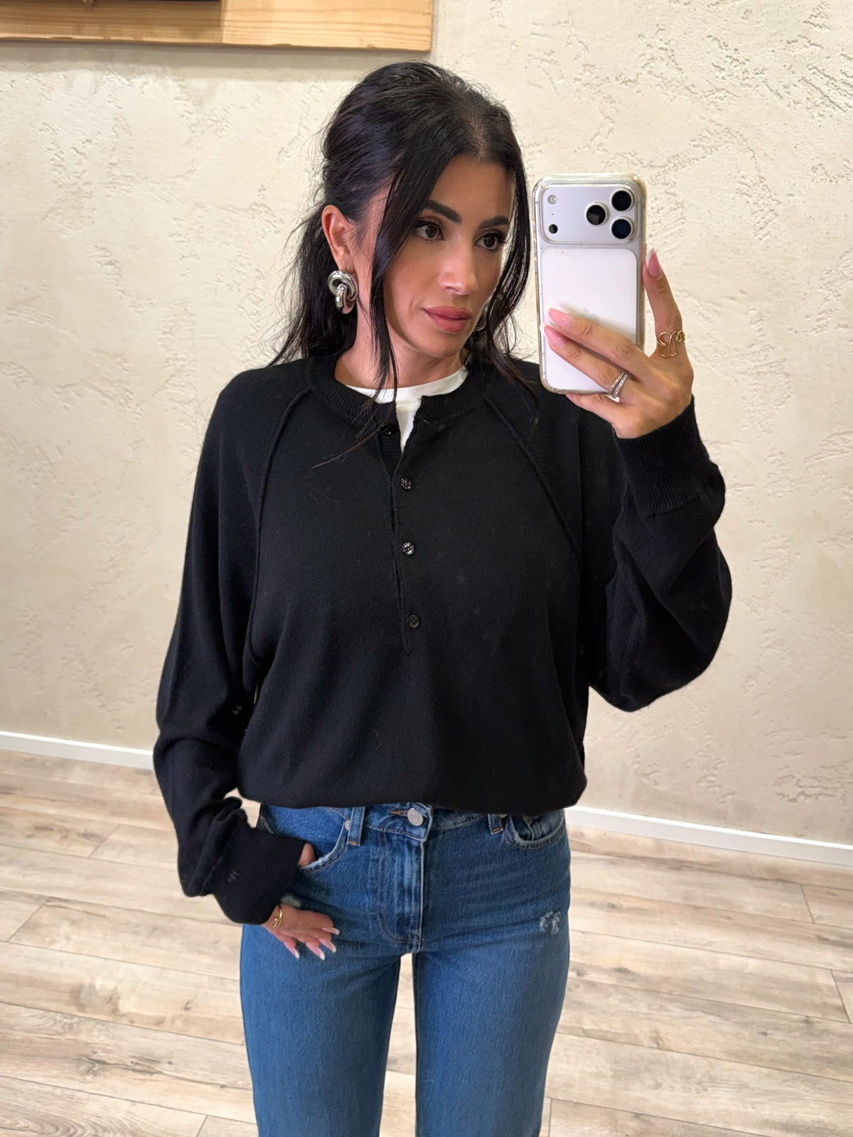 Maglia Noelle con bottoni