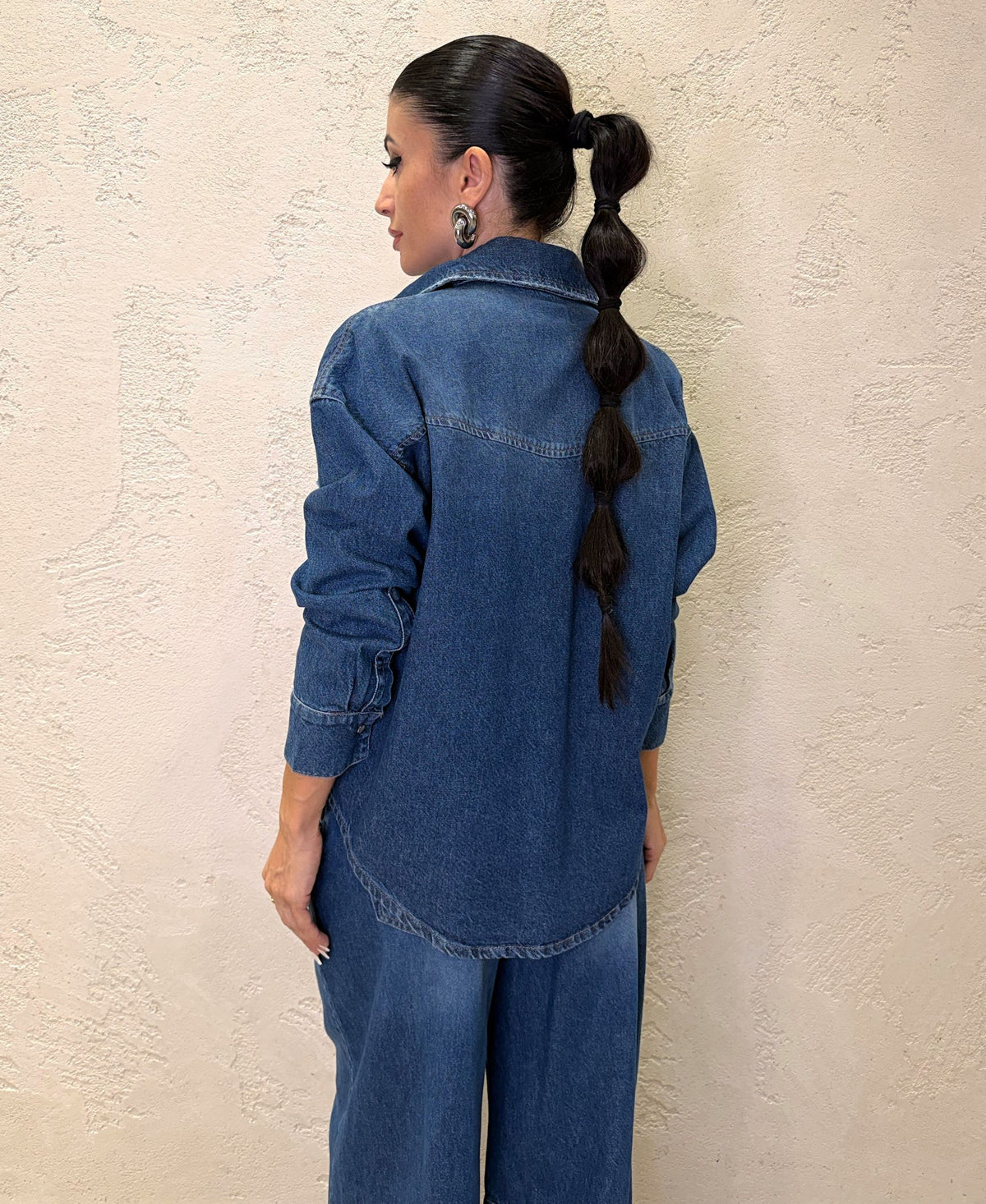 Camicia over in denim