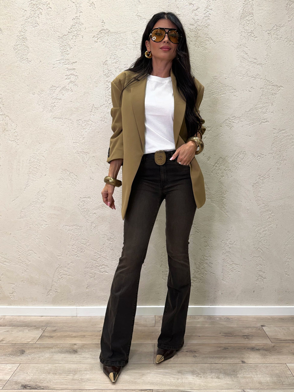 Jeans elasticizzato "Gisele" flare fit