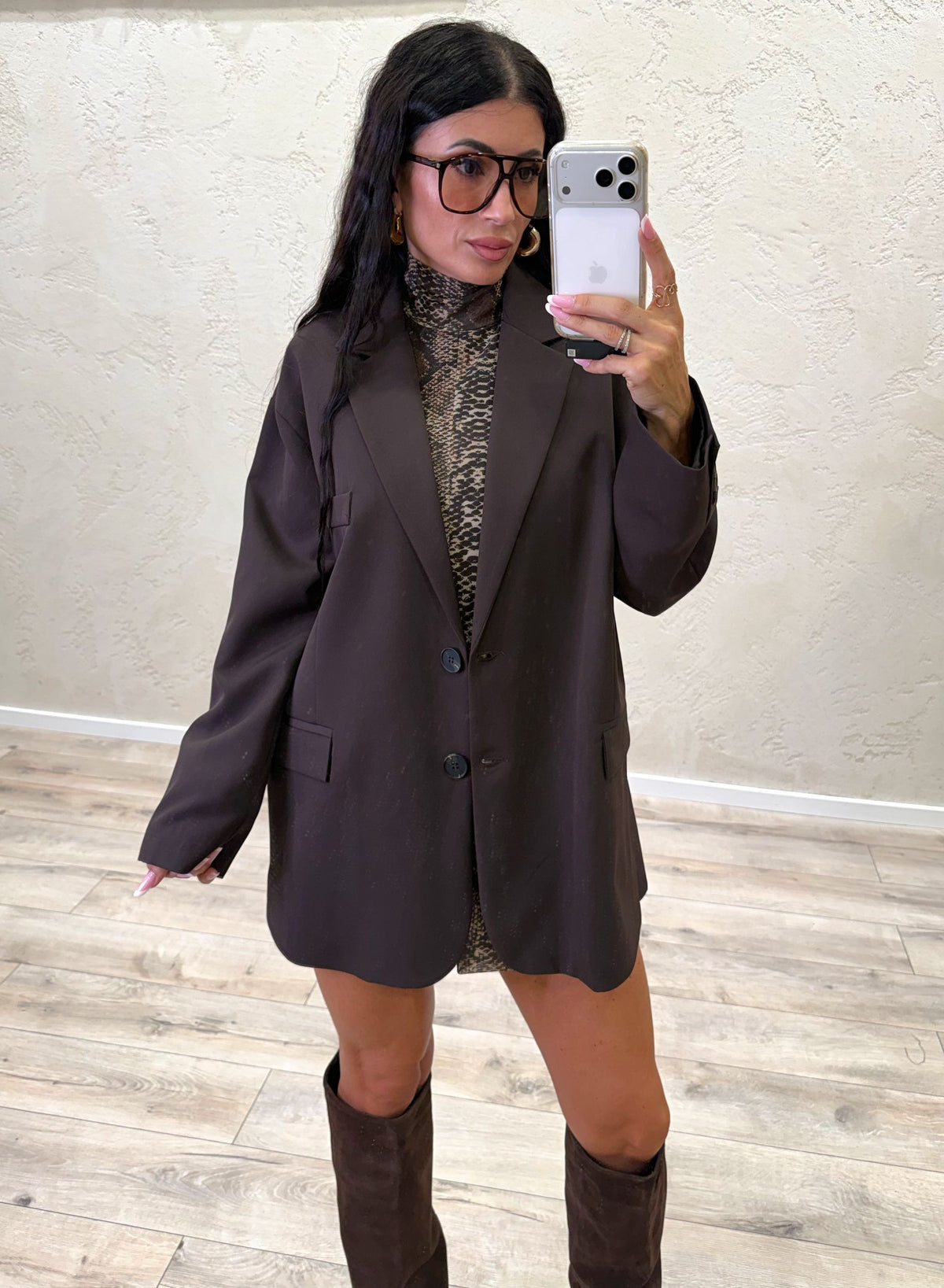 Blazer Icon oversize taglio maschile