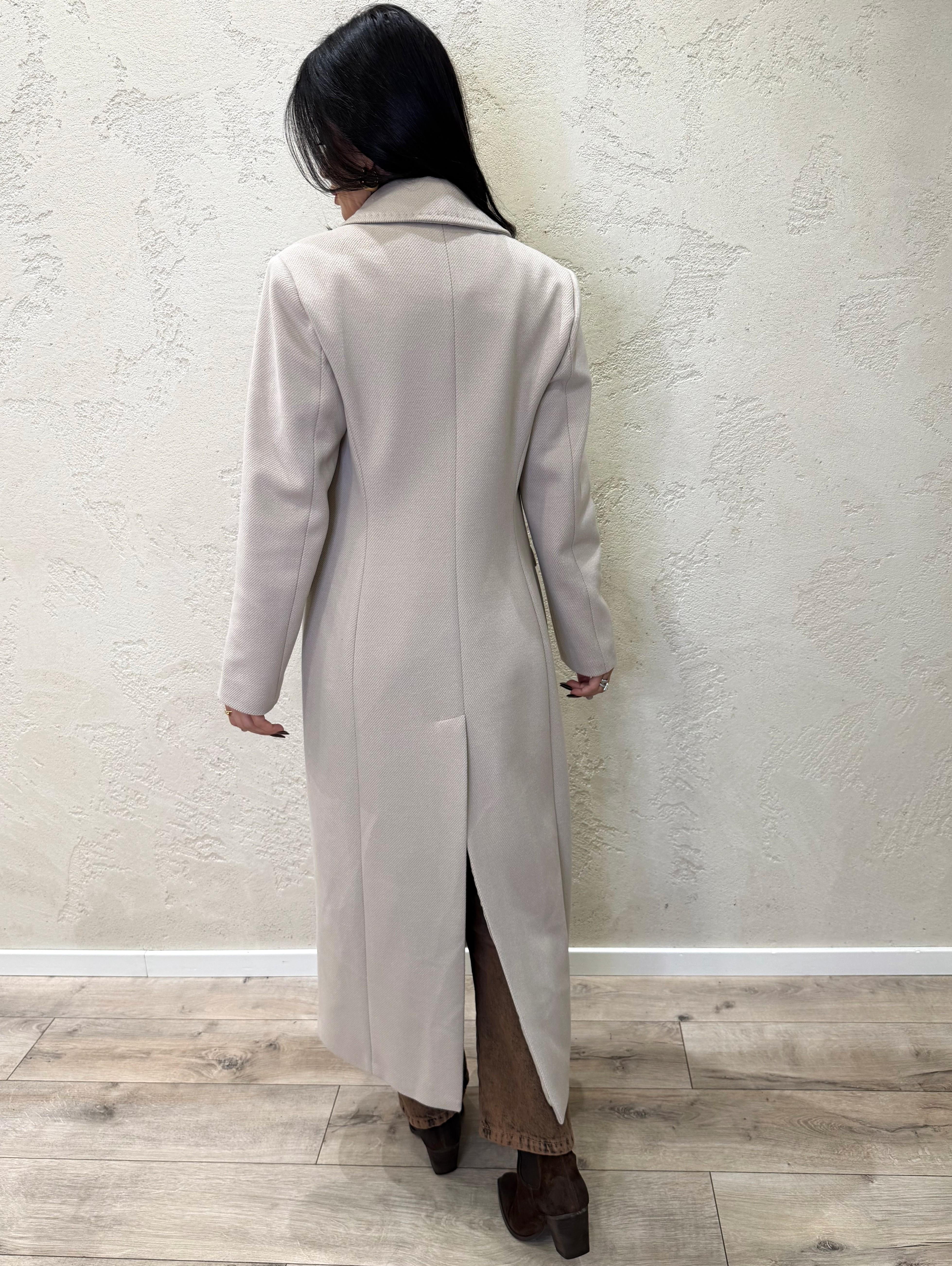 cappotto lungo doppio petto CAPPOTTODP NATURALE ELEVI 