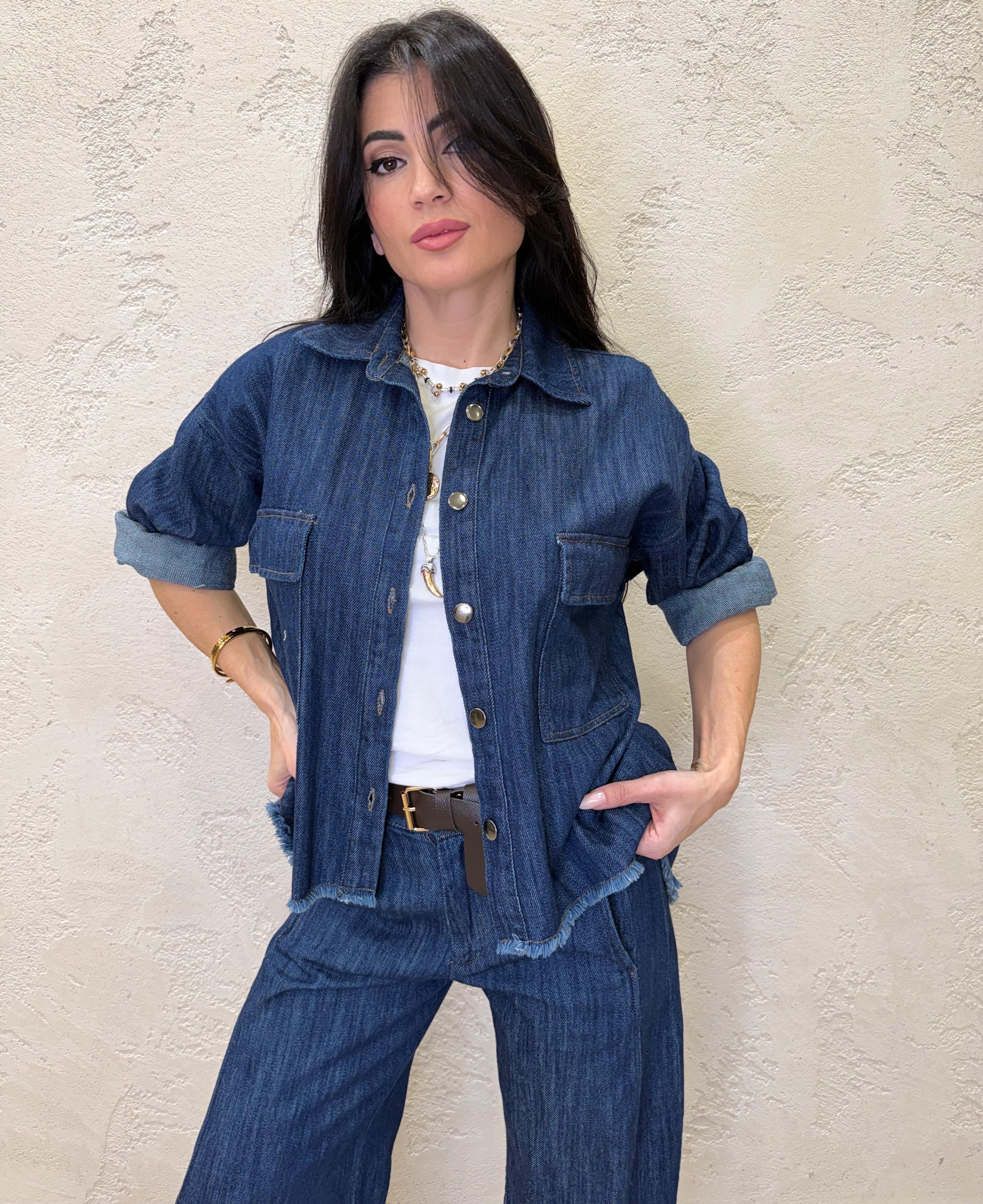 camicia over in jeans 60114C JEANS SUSY MIX 