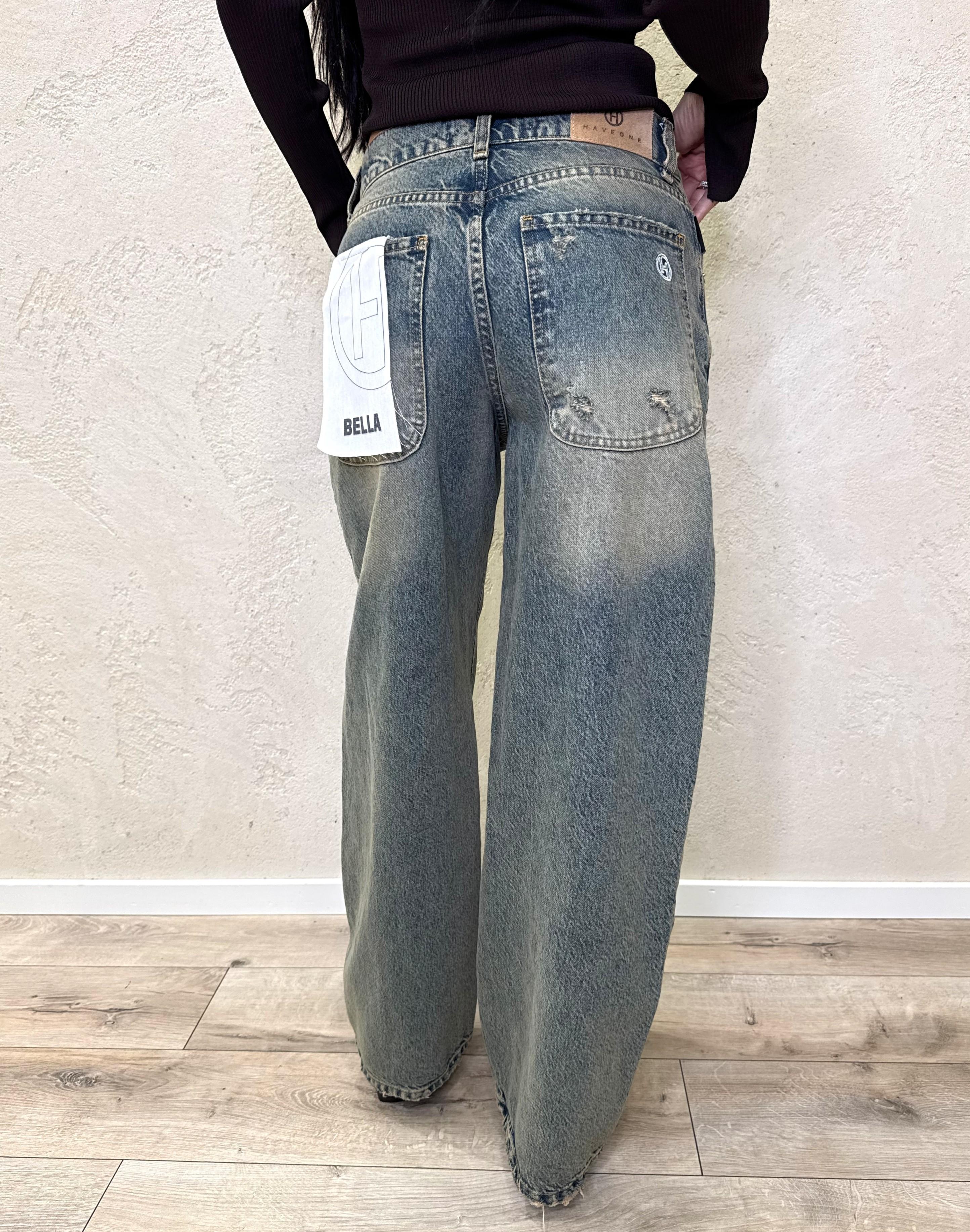 jeans modello bella gamba dritta PLS-P011 THE HAVEONE 