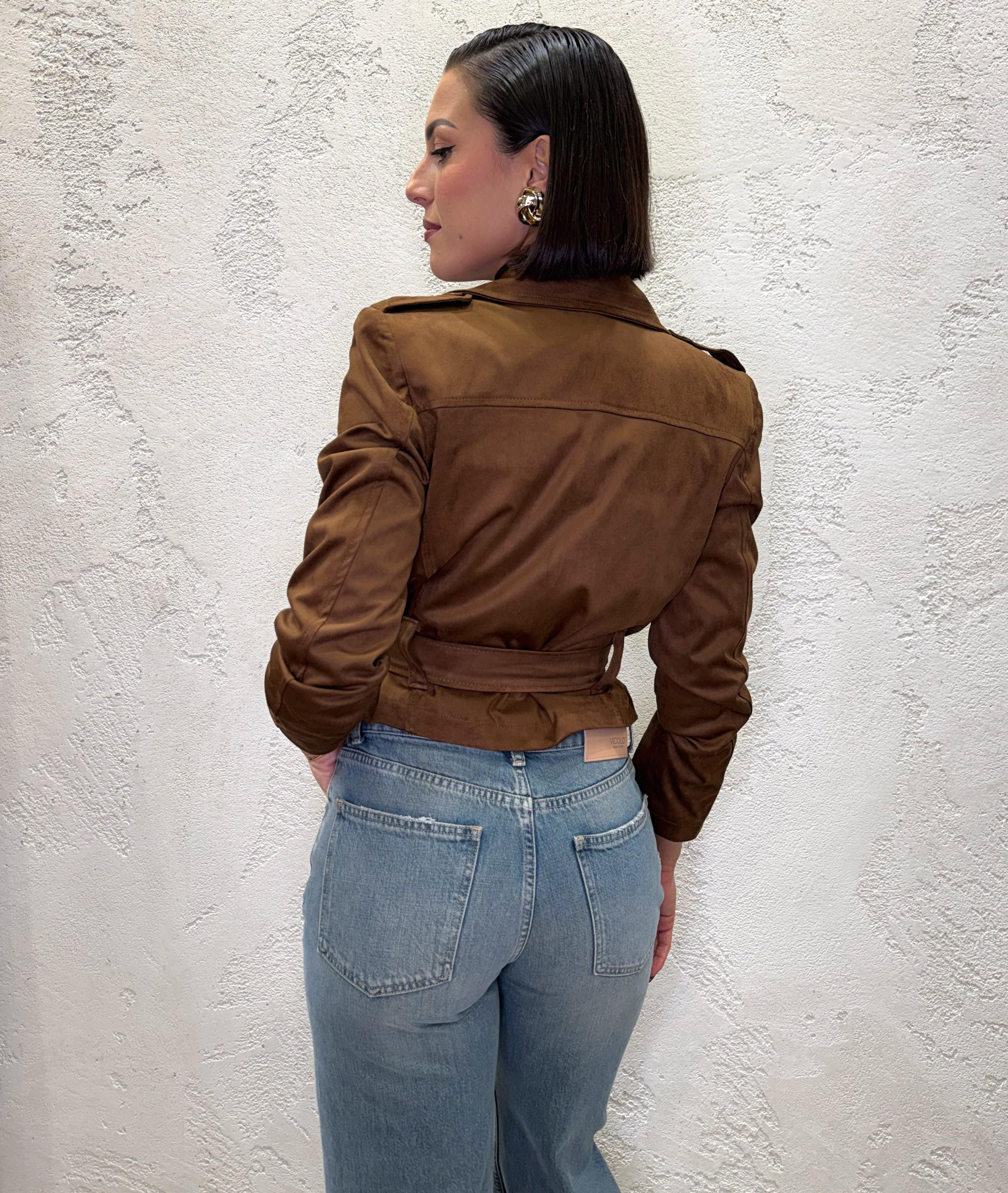 chiodo scamosciato J1055Z69 CUOIO SUSY MIX 