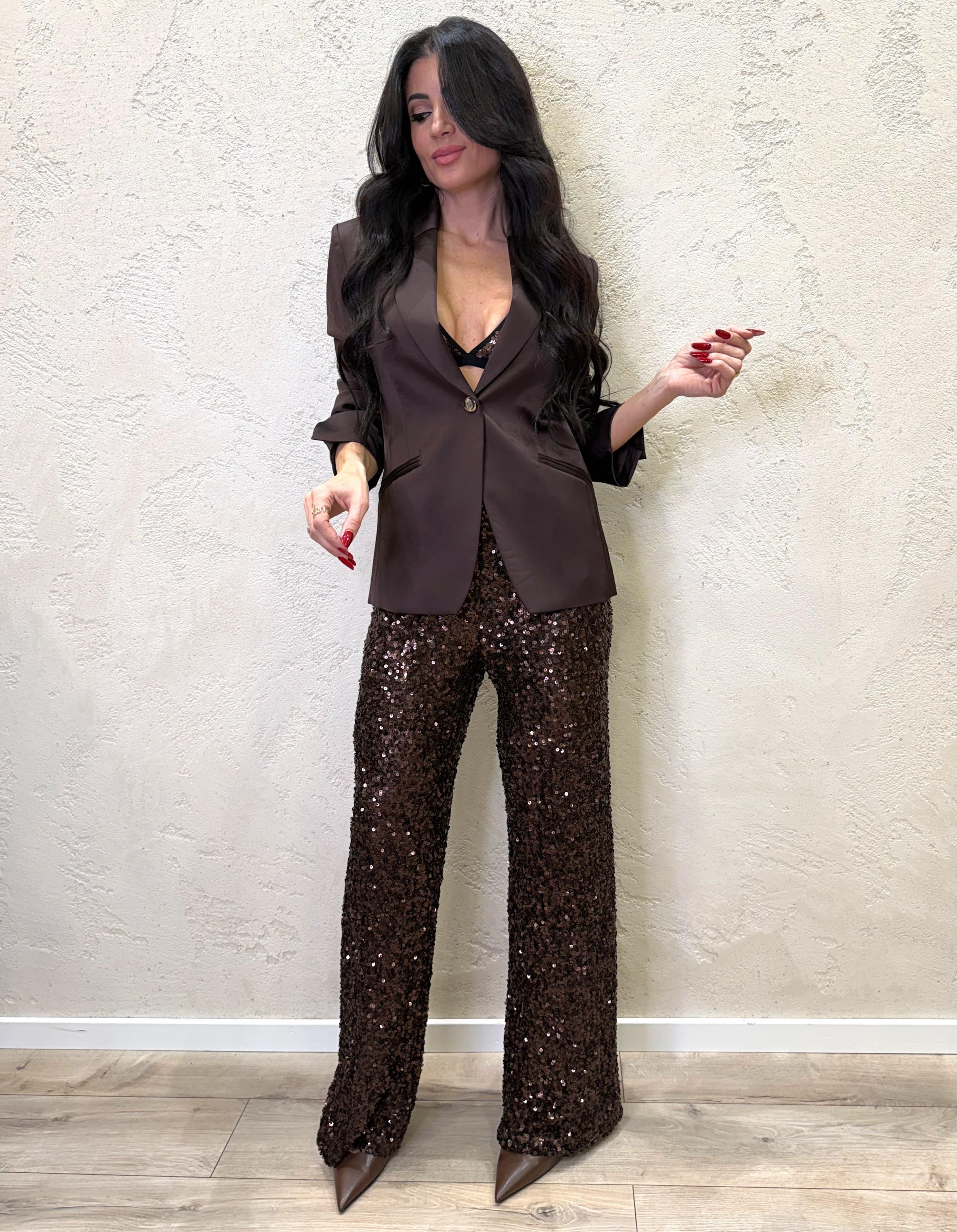 blazer in raso JBG1KBA MORO IMPERIAL 