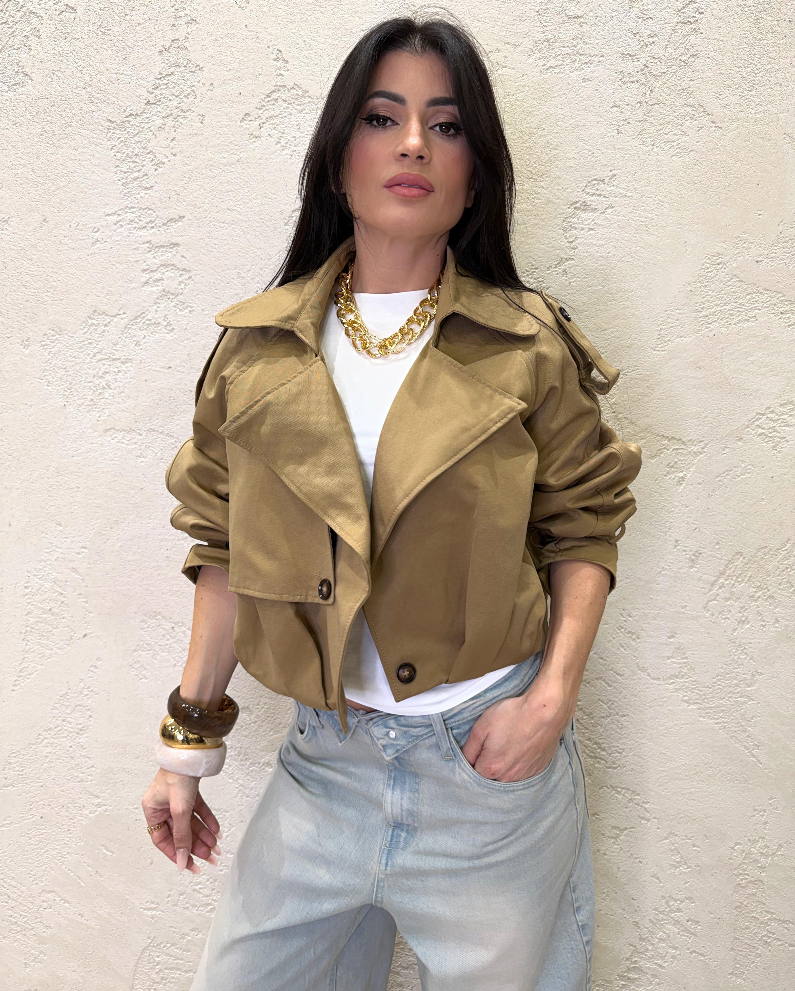 trench a bomber crop 38550 CAMEL TENSIONE IN 