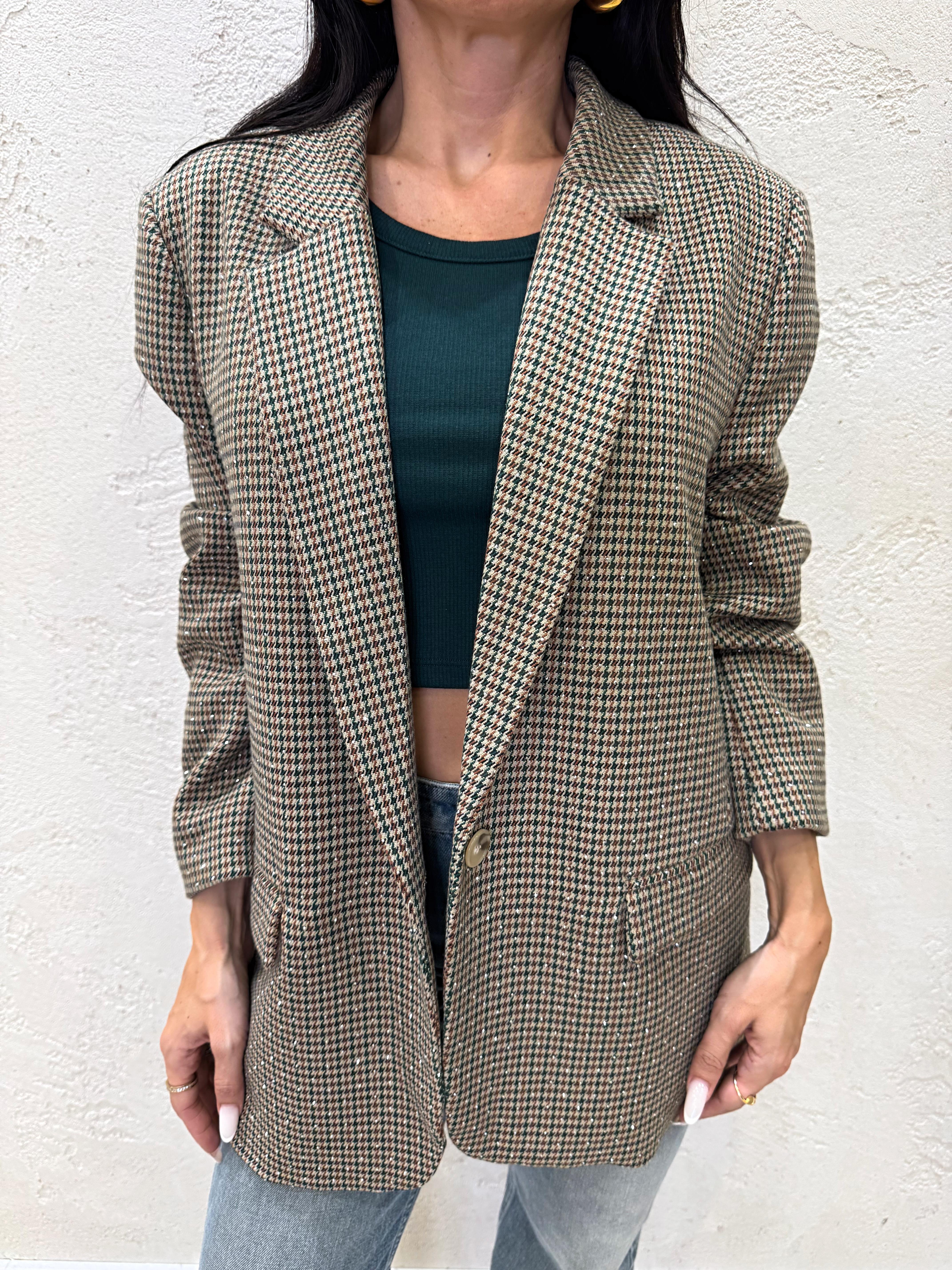 blazer over con strass TF0109 FANTASIA VICOLO 