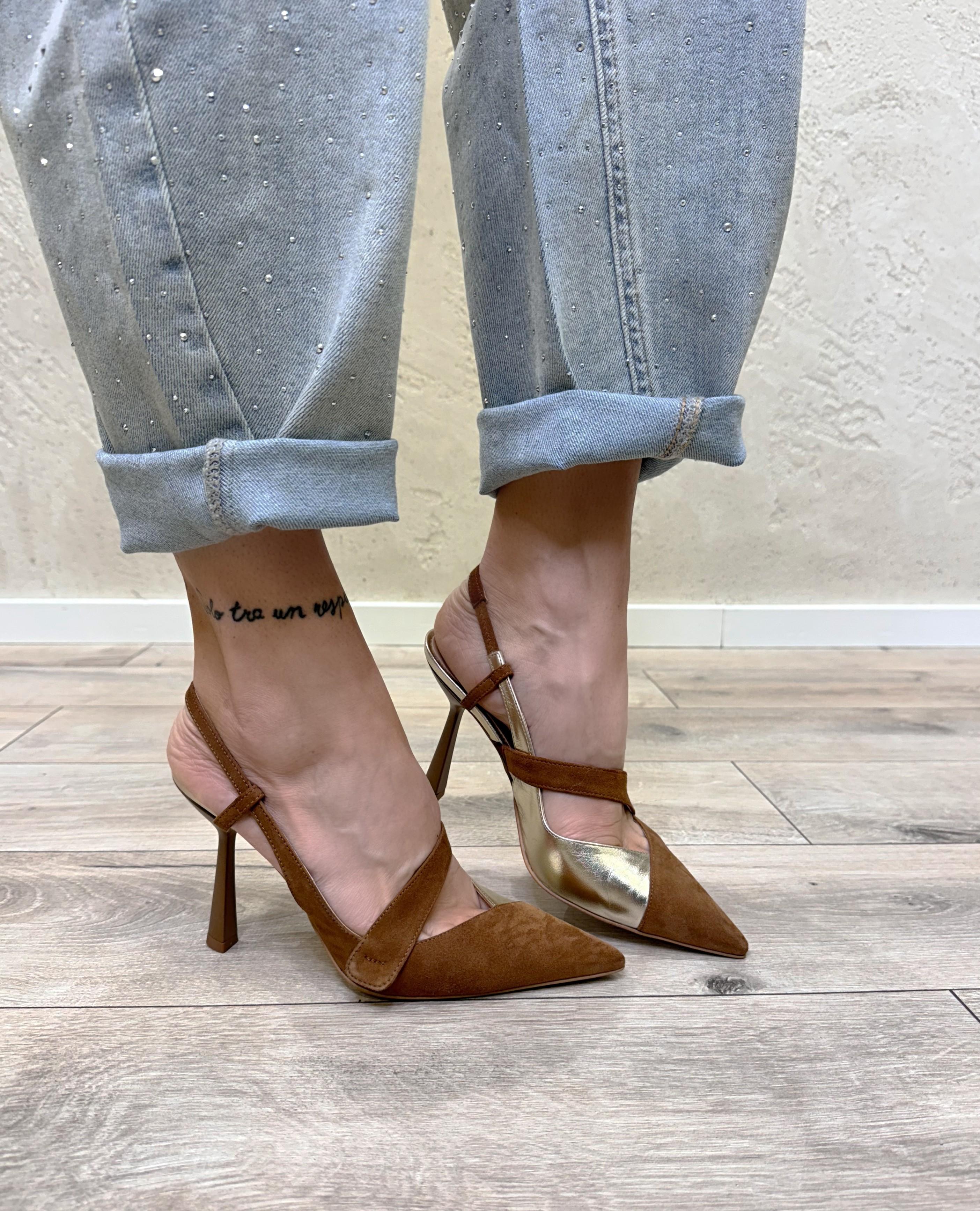 DIVINE FOLLIE IS503CUOIO/ORO