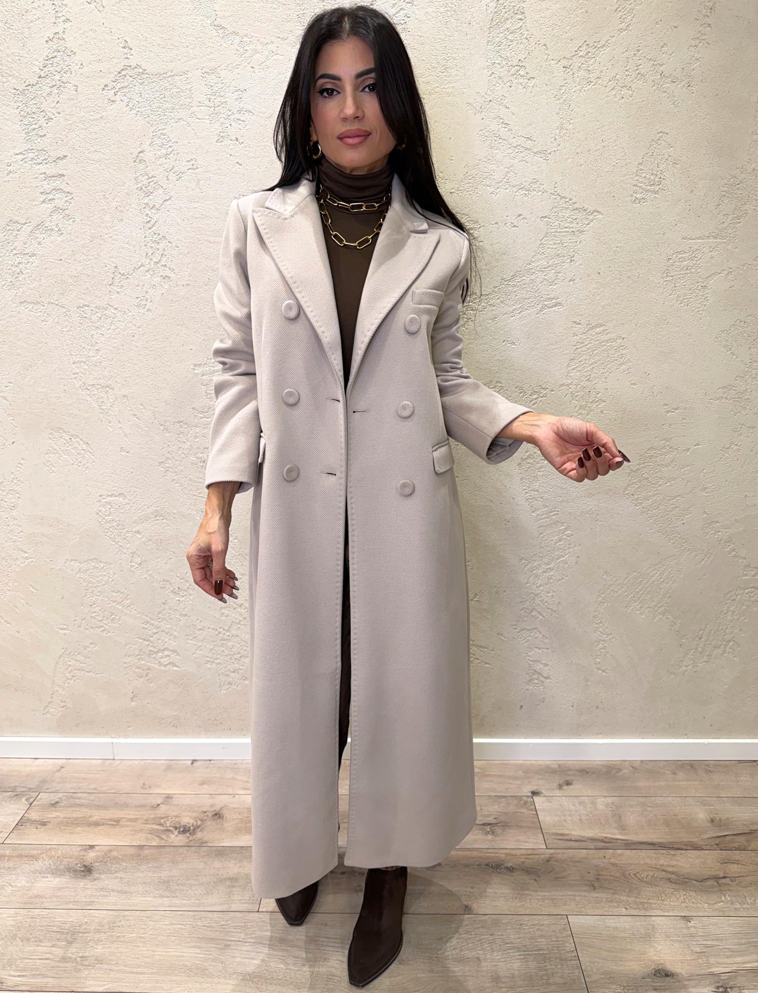 cappotto lungo doppio petto CAPPOTTODP NATURALE ELEVI 