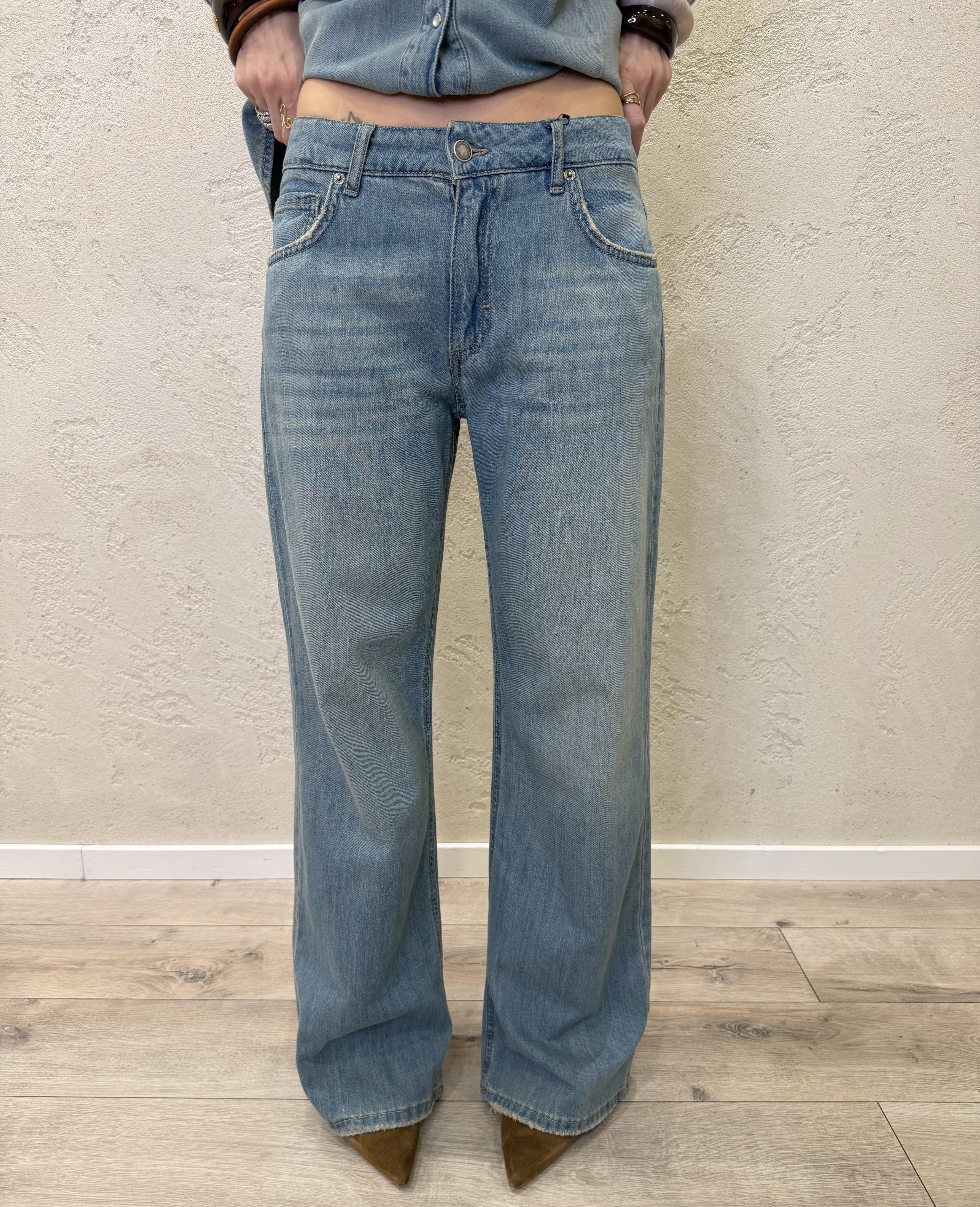 jeans modello melody a gamba dritta DAB5309 DENIM CHIARO VICOLO 