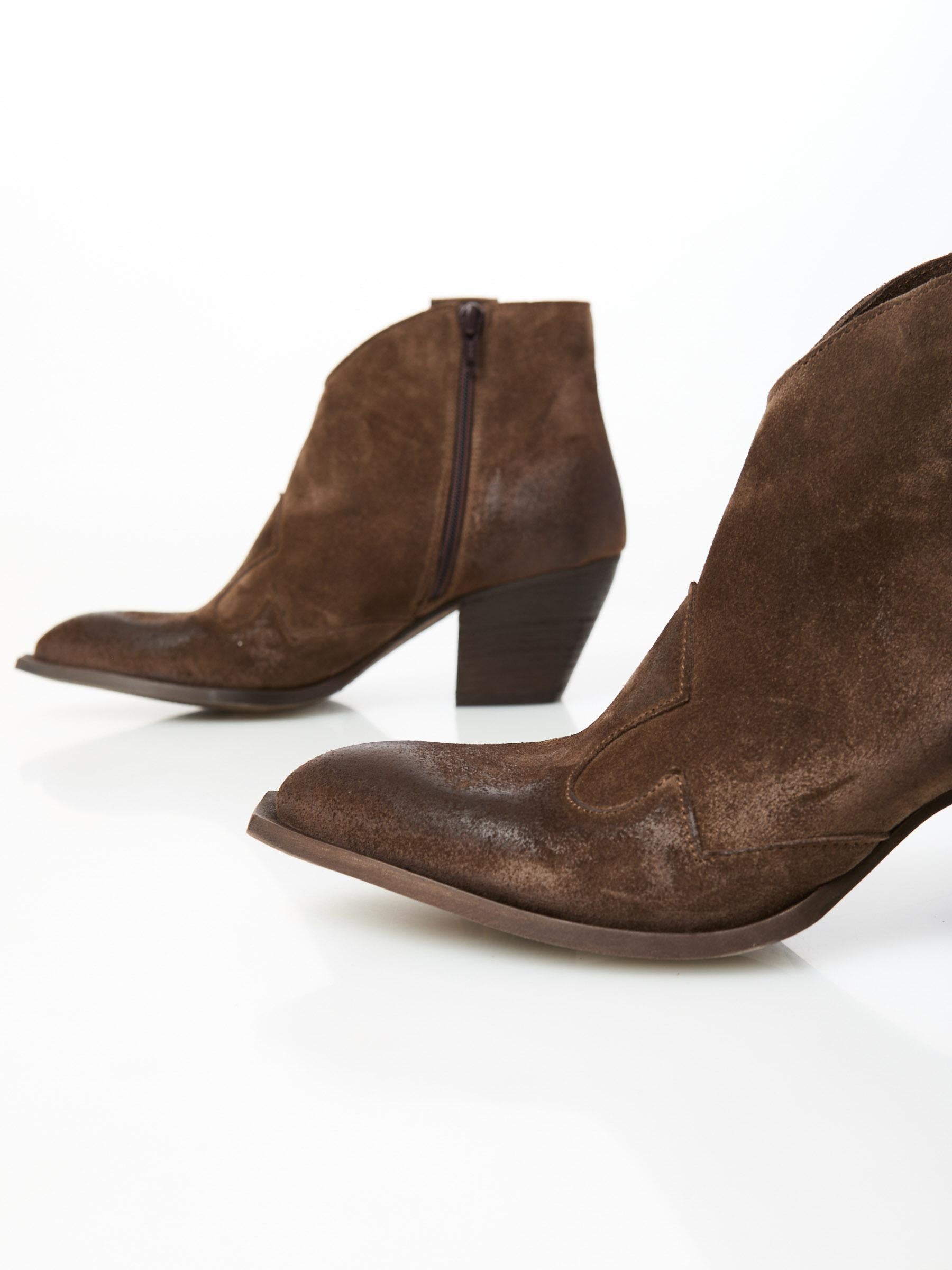 texano basso scamosciato TEX64 MARRONE OVYE' 