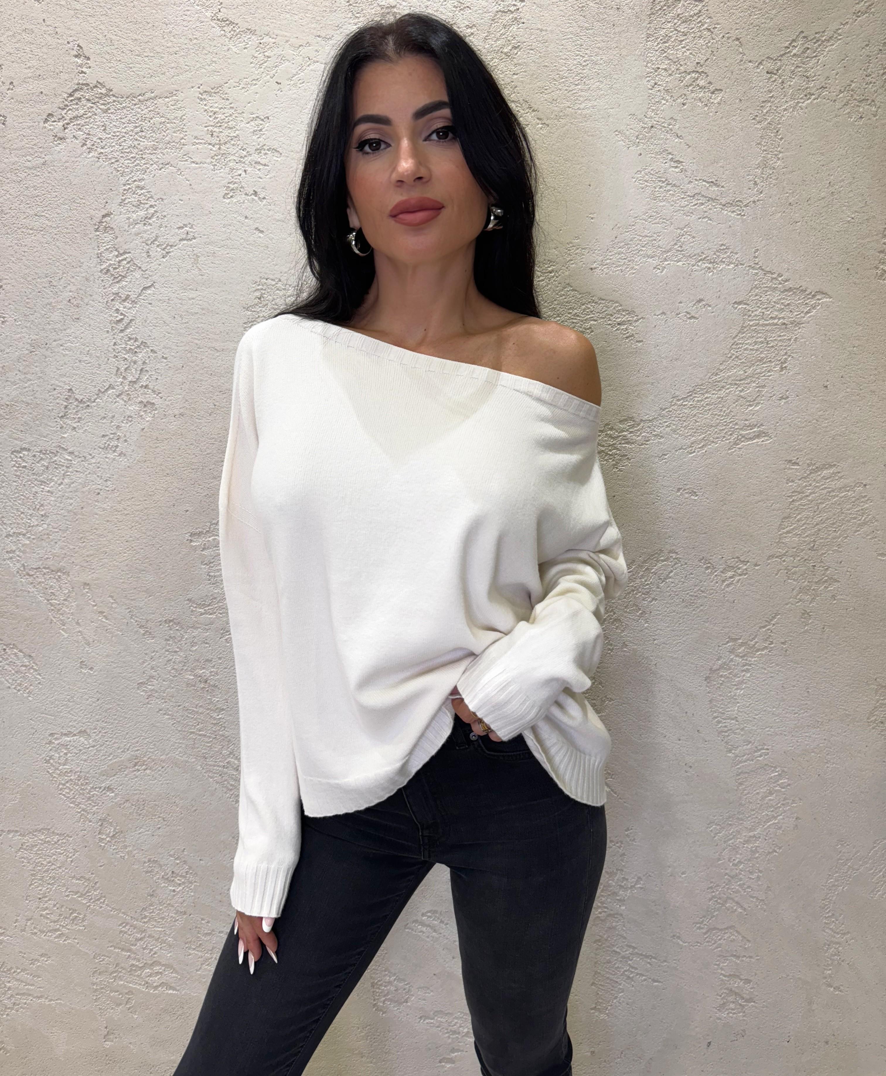pull basico scollo a barchetta IT883NEW BURRO TENSIONE IN 