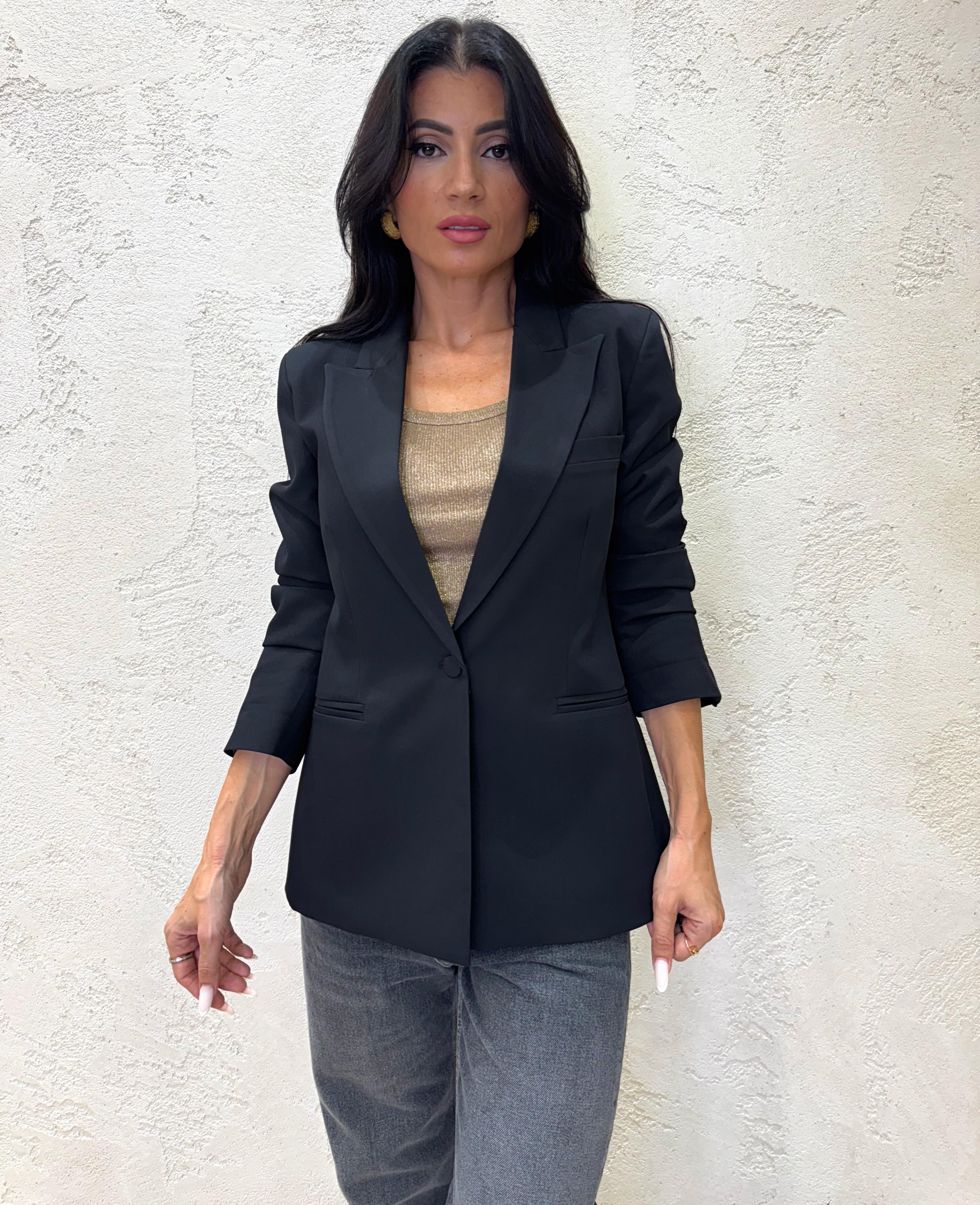 blazer sfiancato TF0369 NERO VICOLO 
