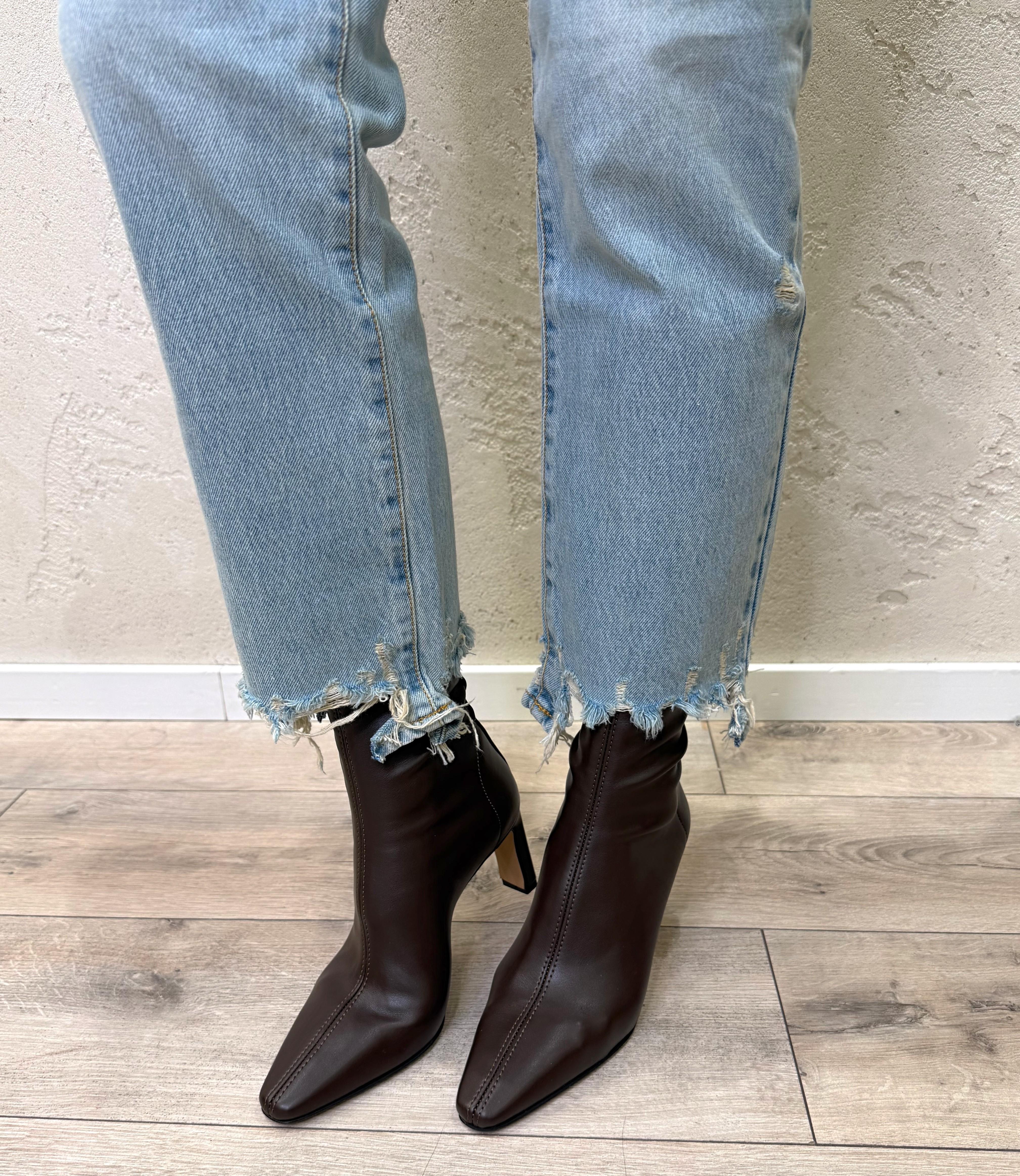 jeans  in tela ferma modello zeke a gamba dritta DAB5121 SLAVATO VICOLO 