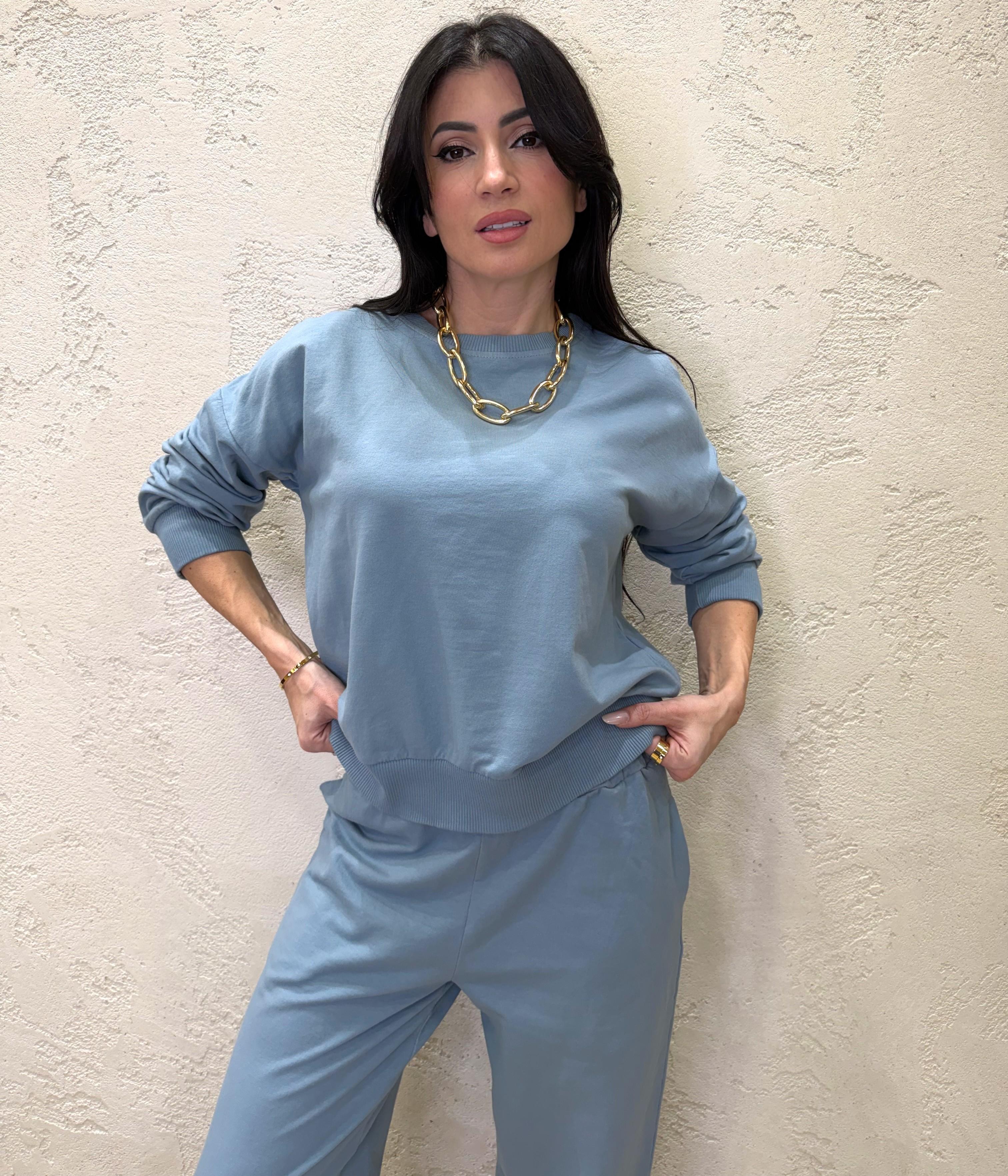 tuta di felpa garzata 26851 JEANS SUSY MIX 