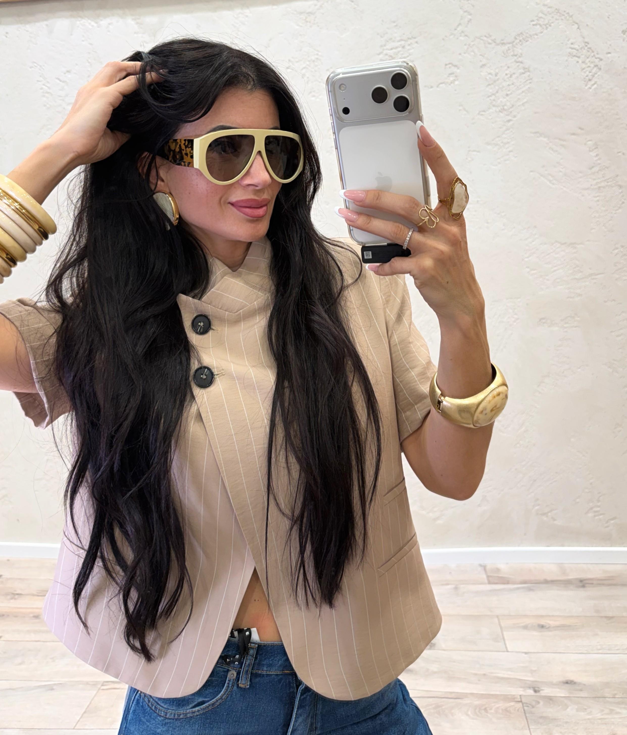 occhiale da sole modello "diva sand leopard" DIVASANDLEOPRAD SABBIA ELEVI 