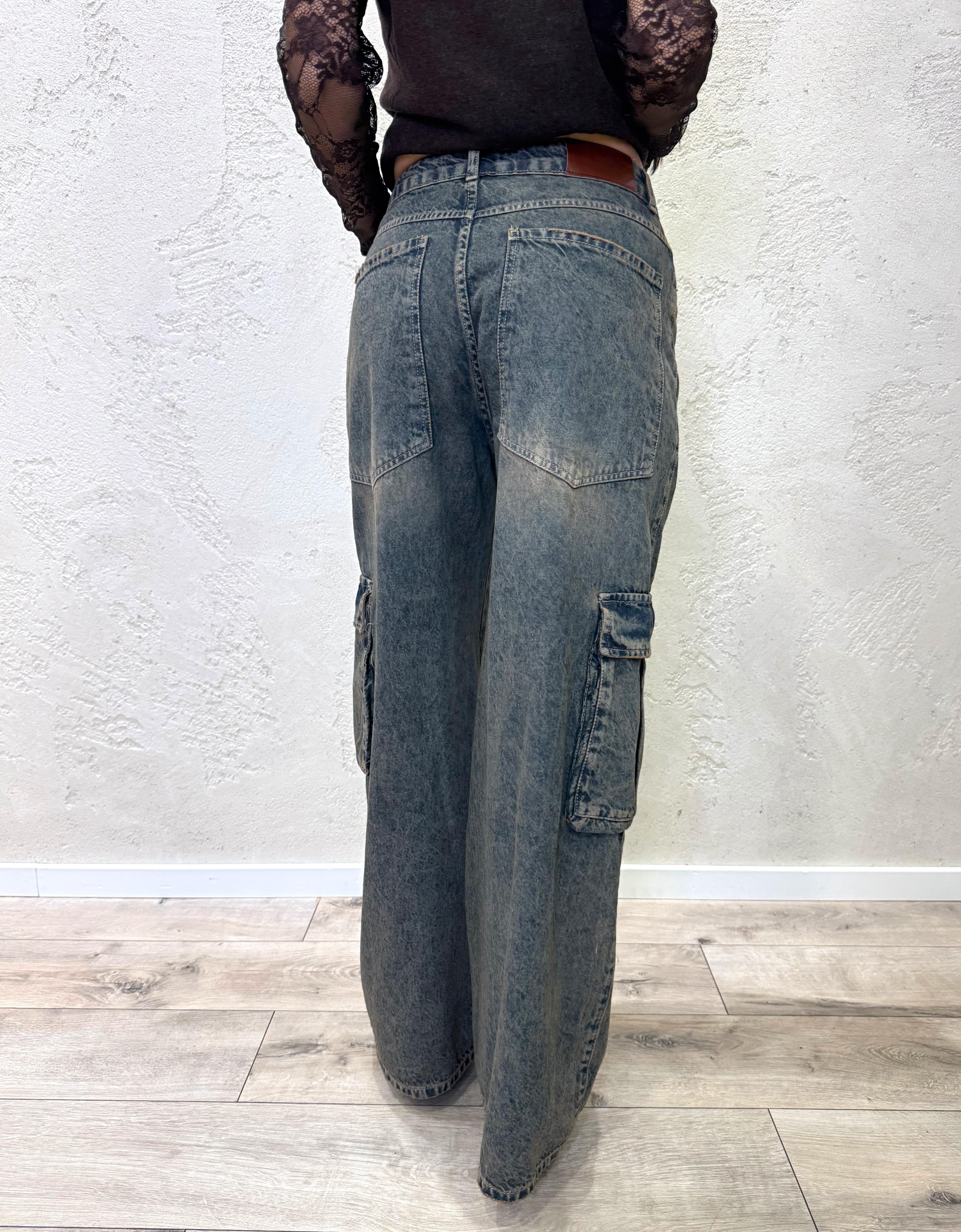 jeans modello giusi cargo GIUSI-CARGO THE TENSIONE IN 