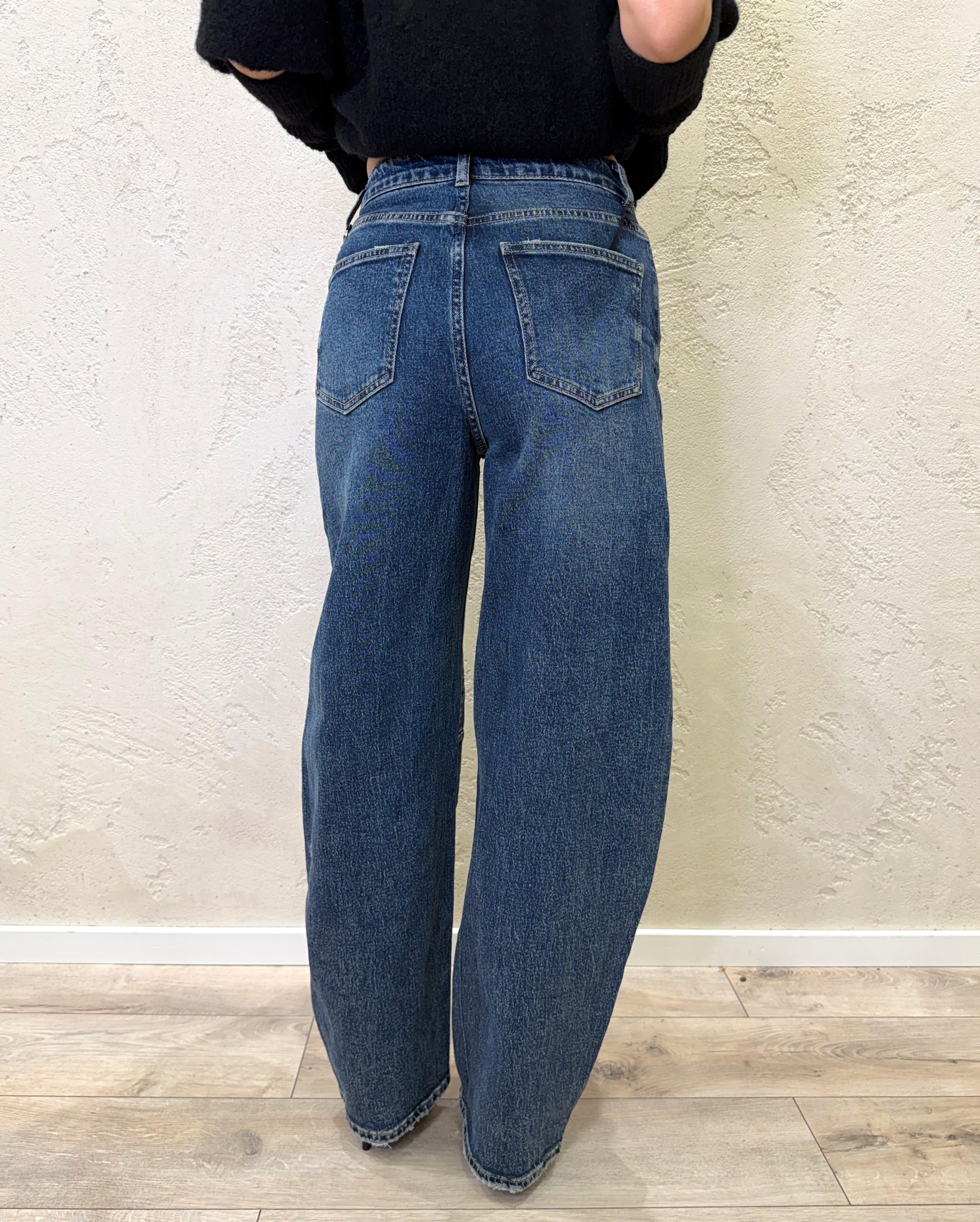 jeans a ferro di cavallo con catena JNCATENA DENIM ELEVI 