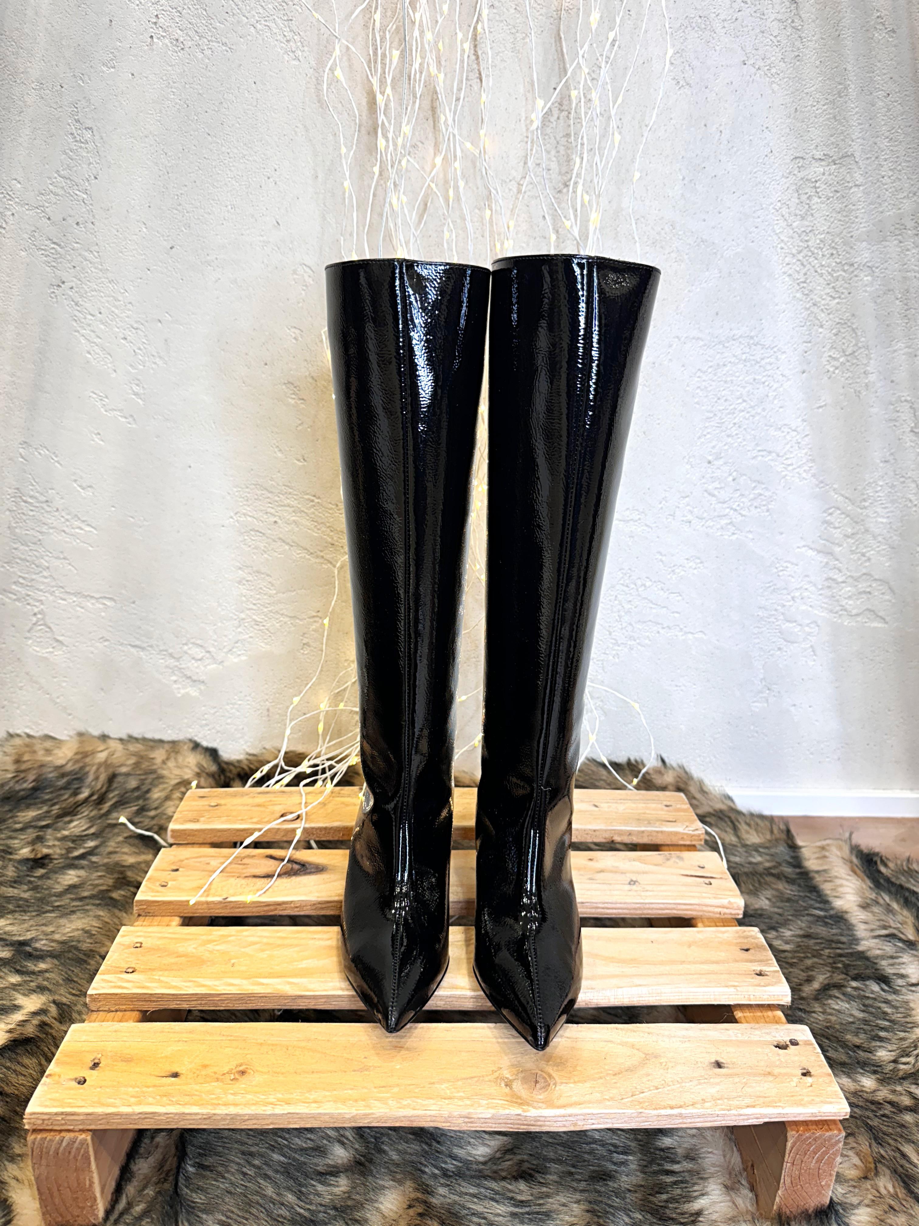 stivale alto in naplak B3GAIA NERO DIVINE FOLLIE 