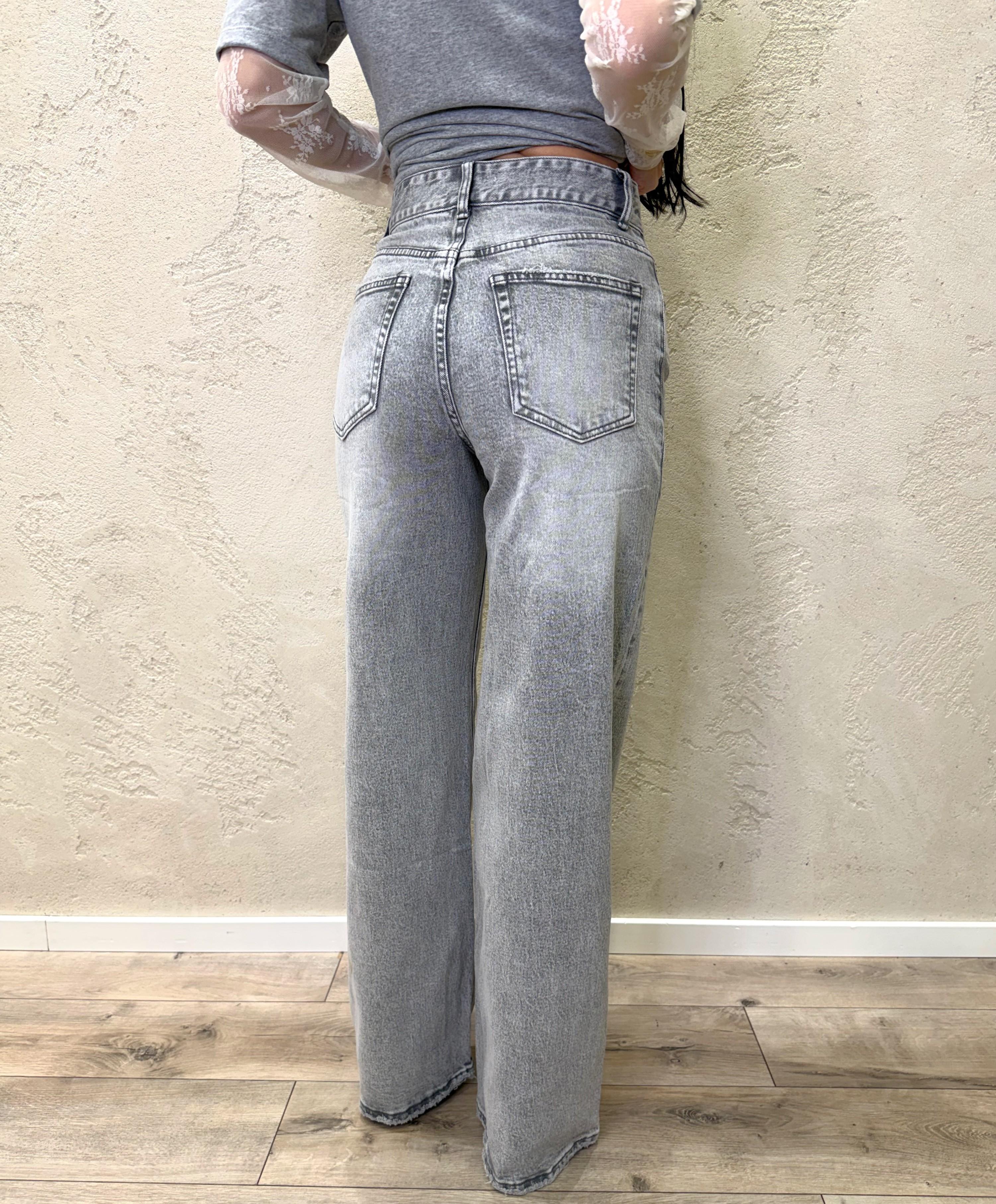 jeans aura elasticizzato a palazzo JNSPALAZZO GRIGIO ELEVI 