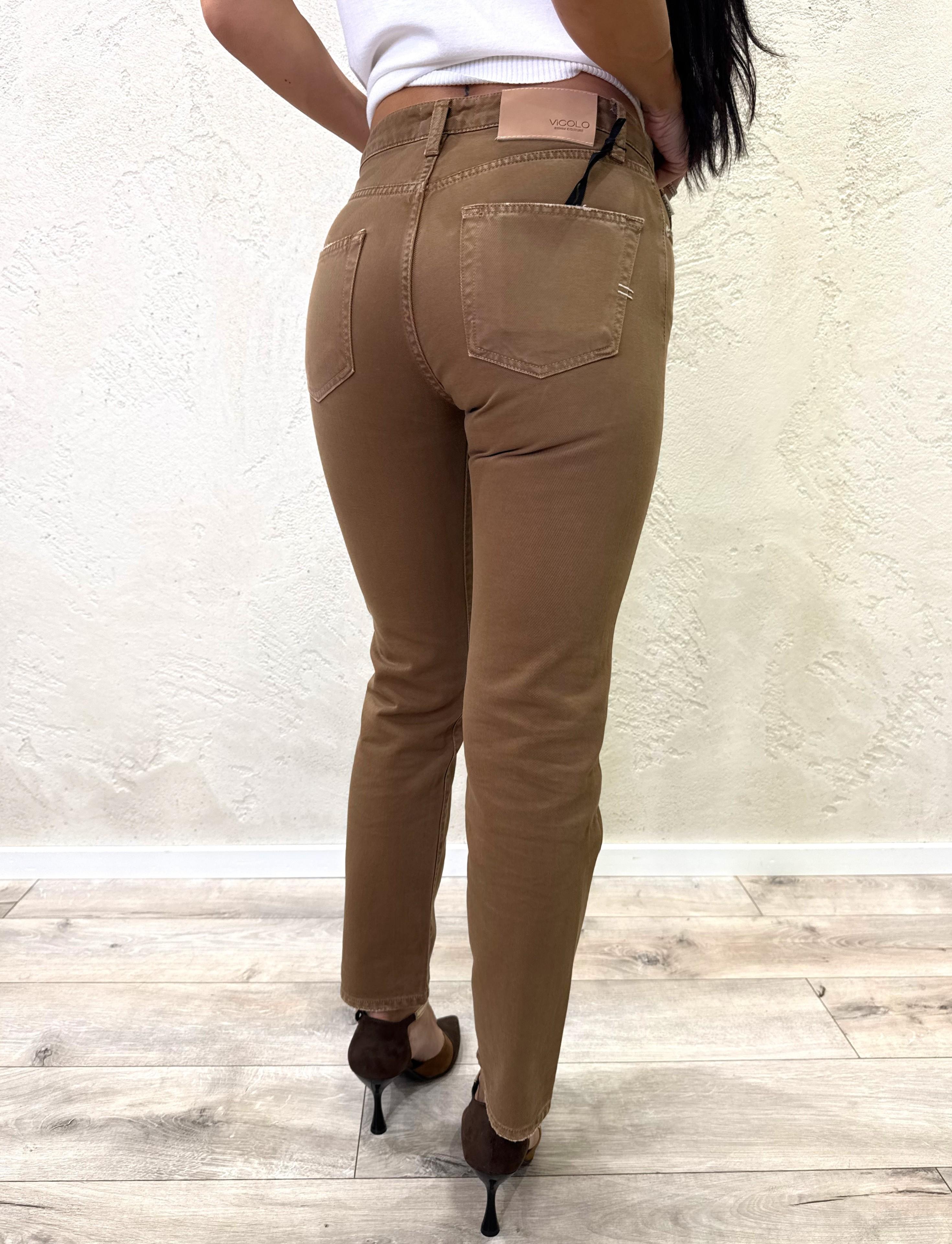 jeans modello zoe DF5056 TABACCO VICOLO 
